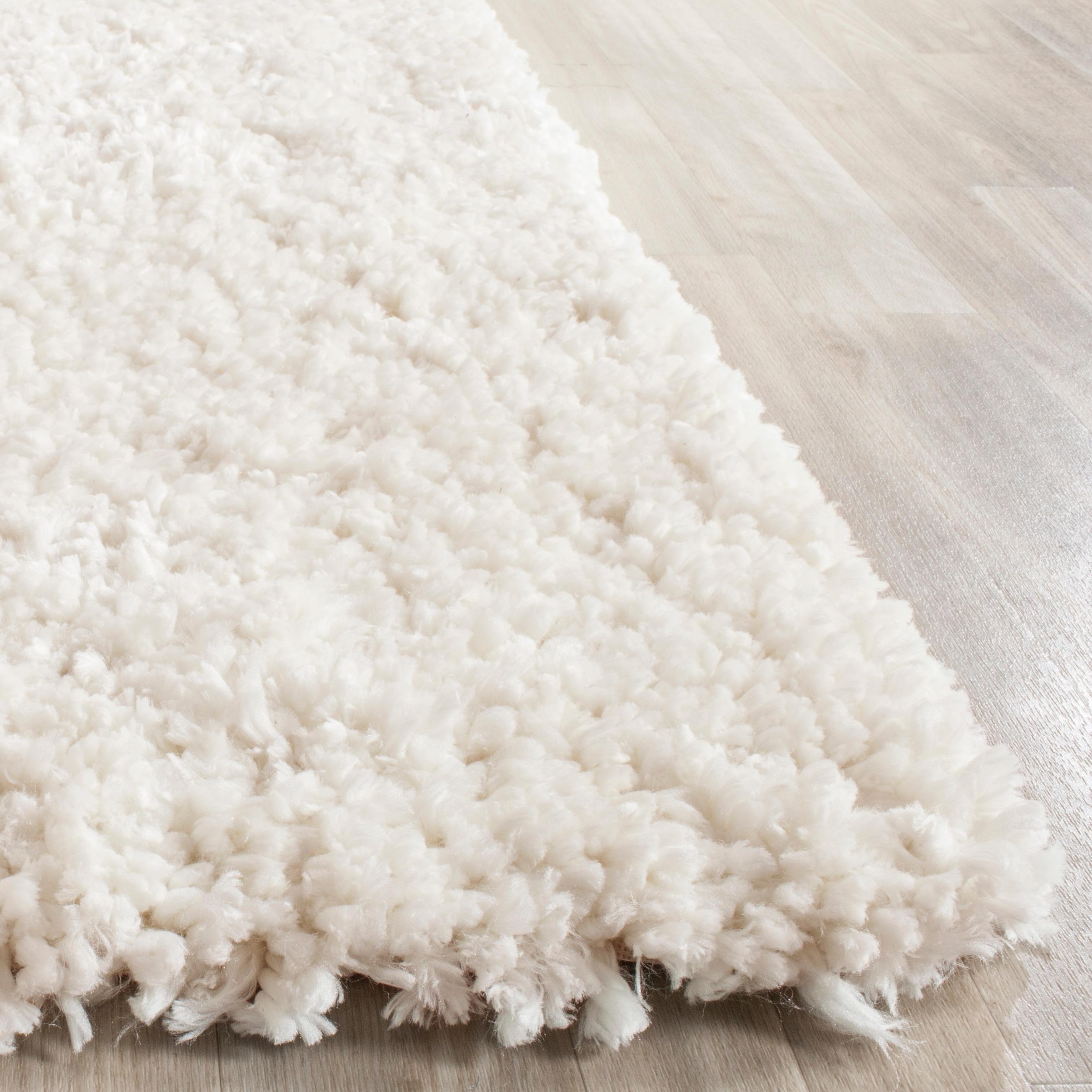 Shag SG267 Hand Tufted Accent Rug - Ivory - 2'x3' - Safavieh.