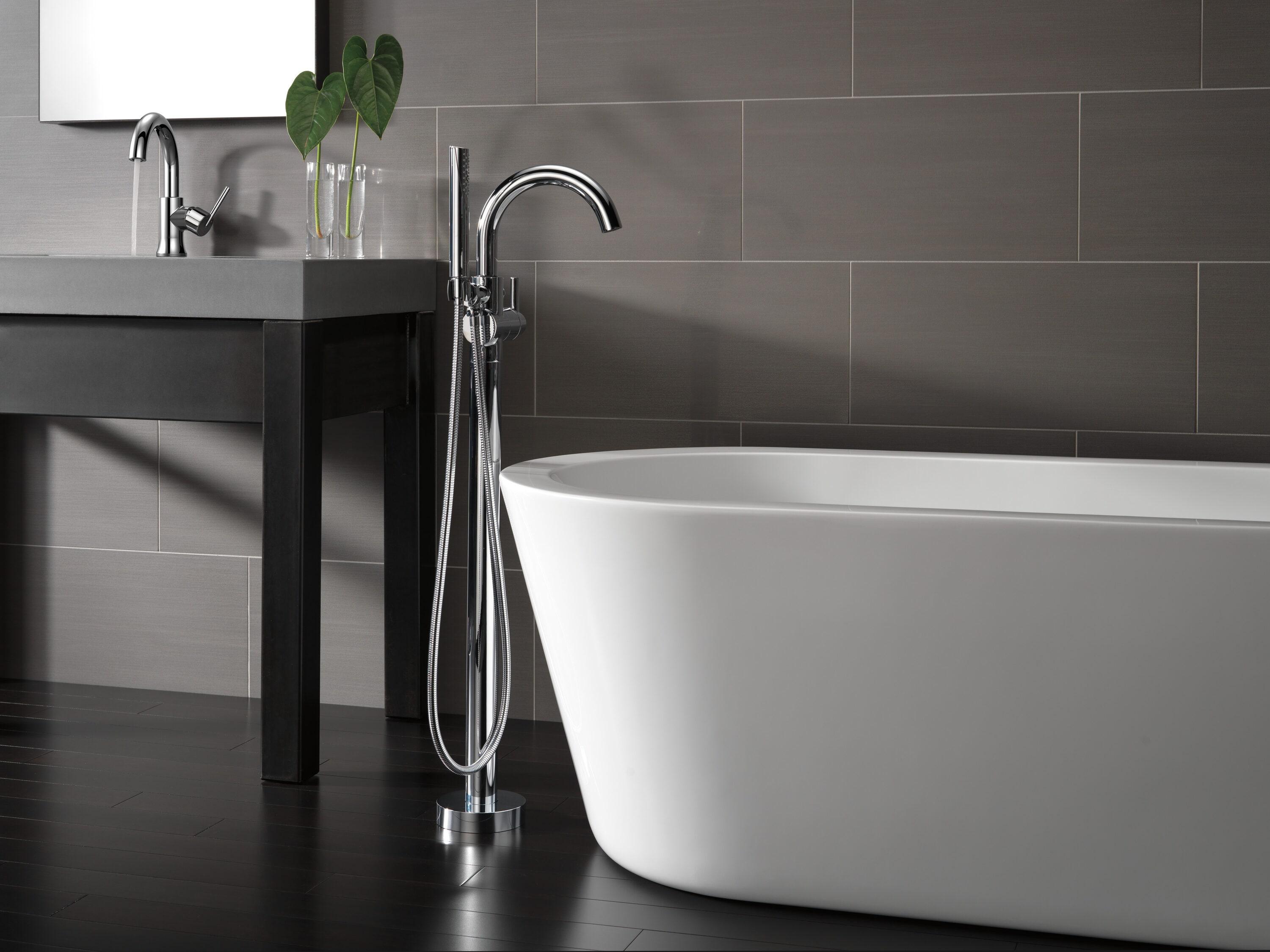 Trinsic Single Handle Floor Mounted Freestanding Tub Filler