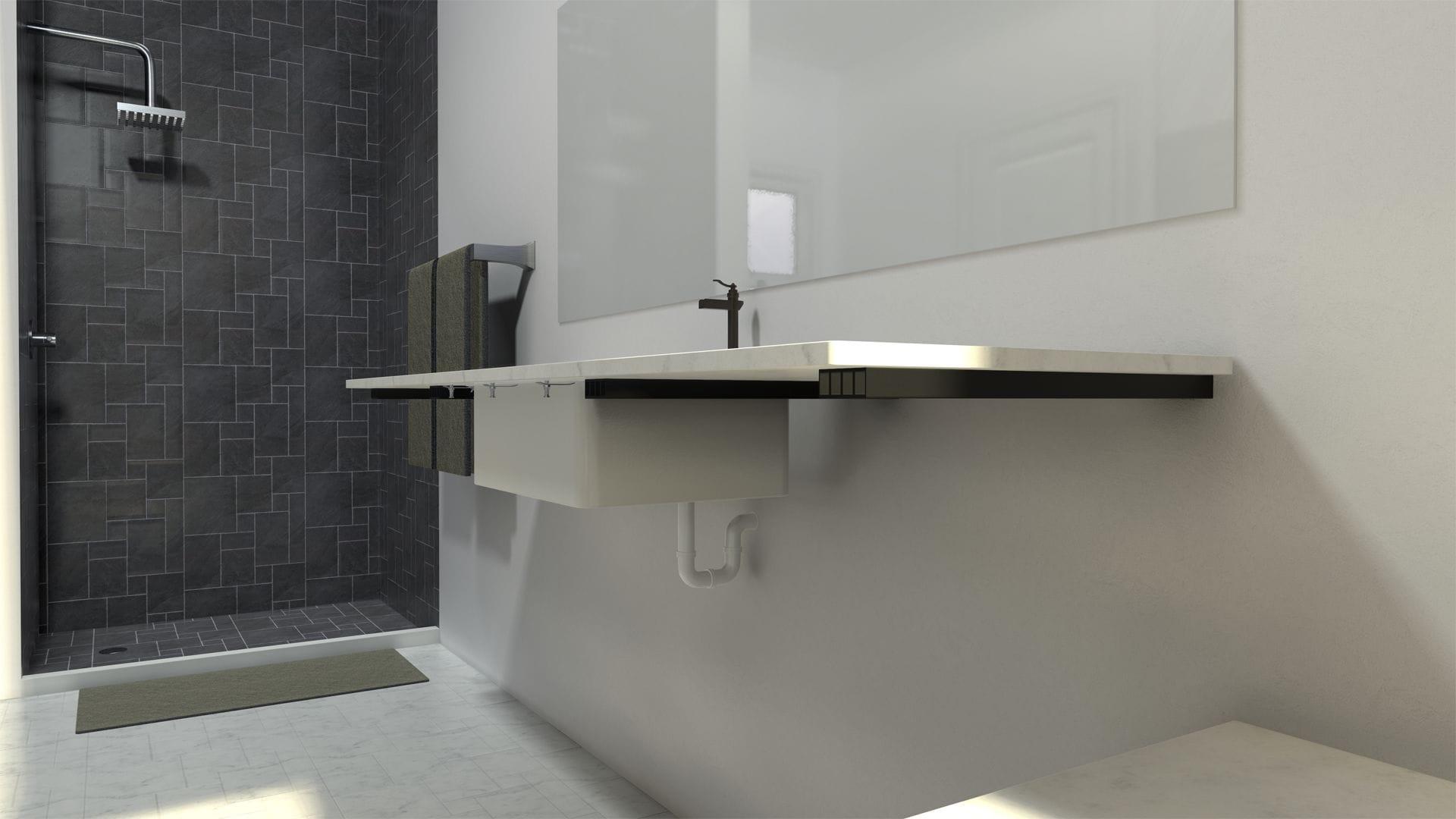 The Original™ Shower Bench Bracket 14"