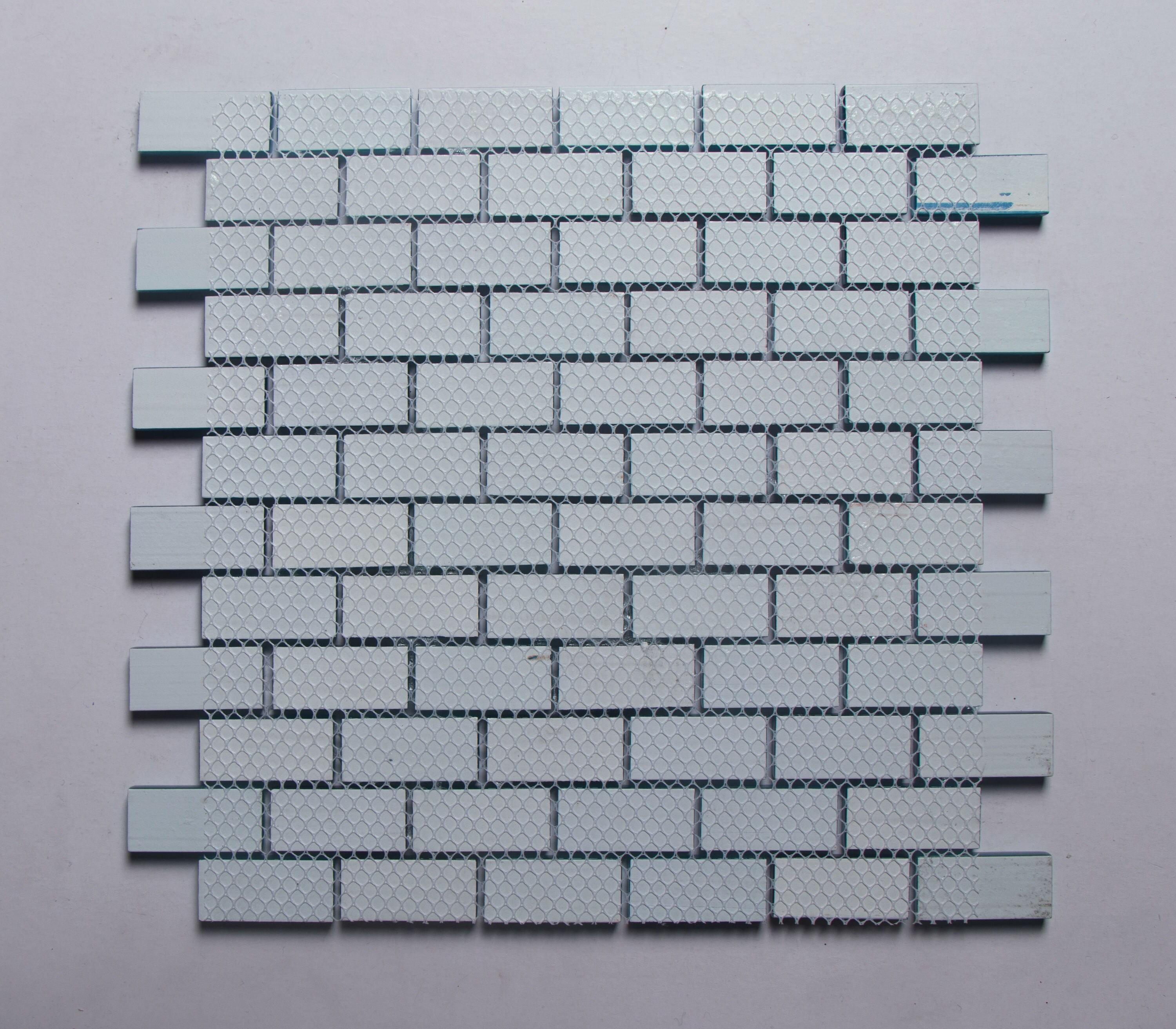 Swimming Pool Series 1" x 2" Straight Edge Glass Mosaic Tile