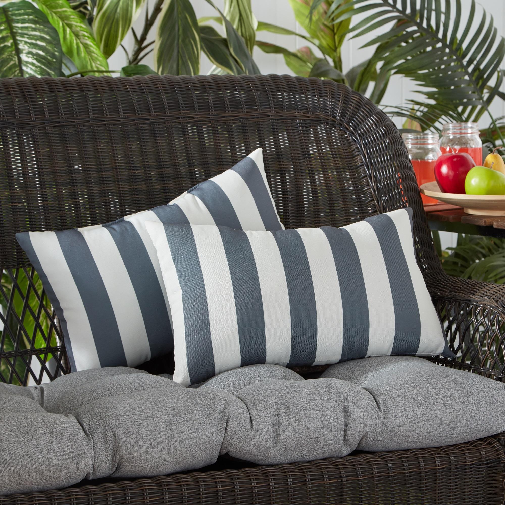 Indoor/Outdoor Reversible Throw Pillow