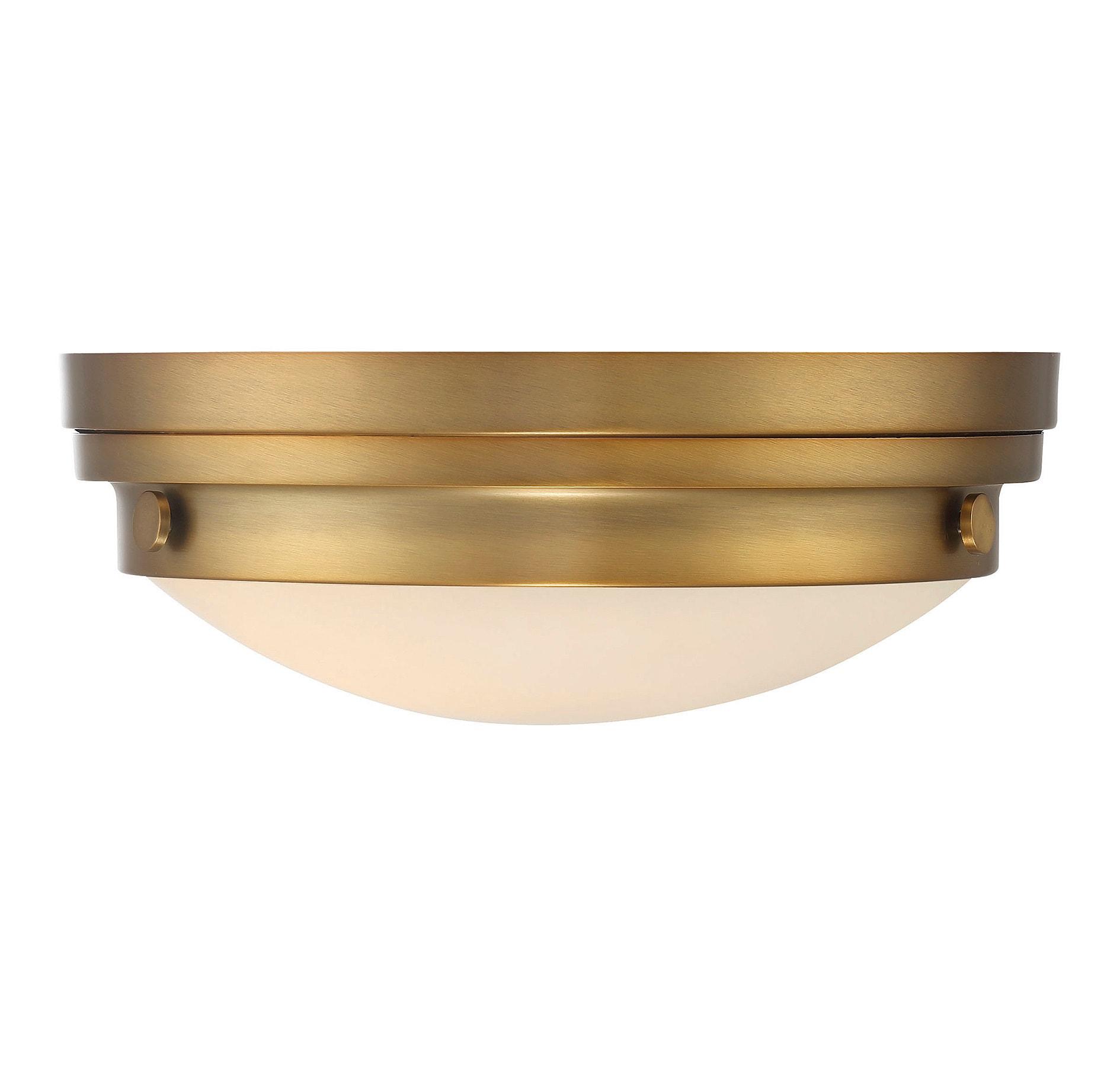 Savoy House Lucerne 2 - Light Flush Mount in  Warm Brass