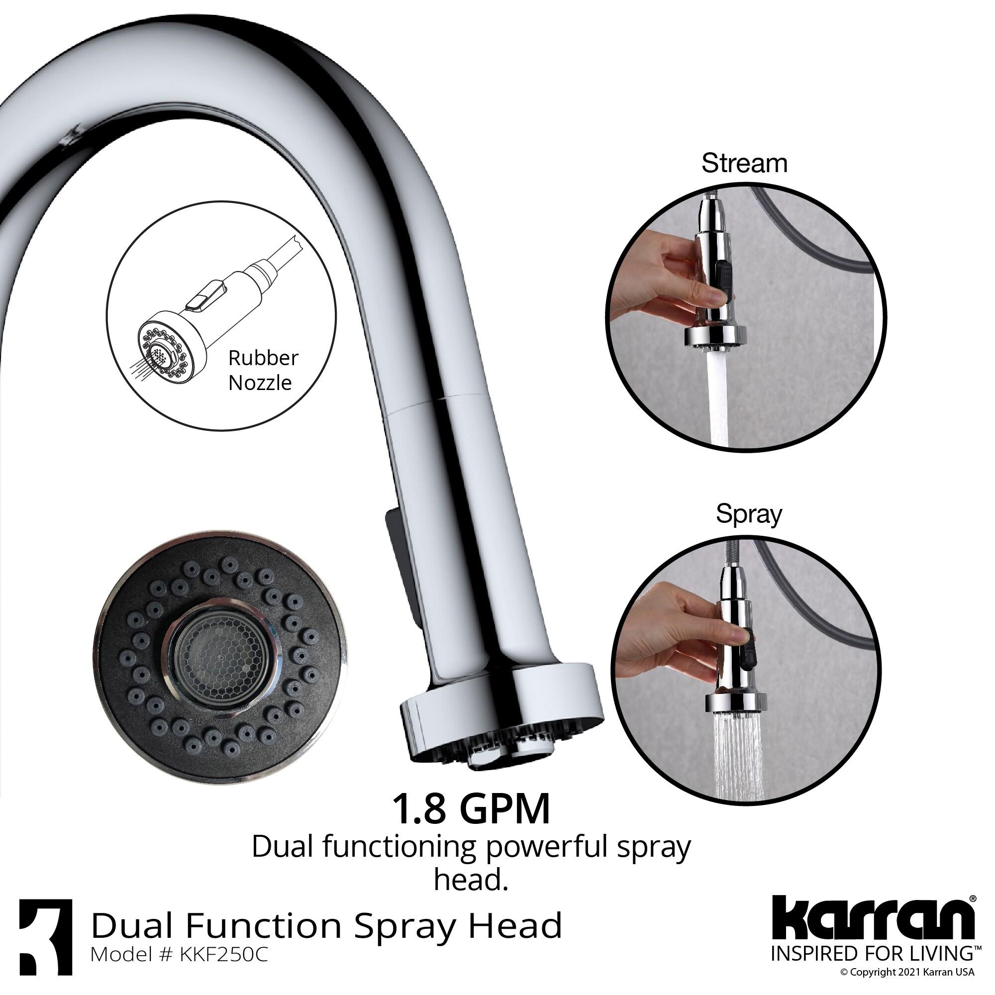 Karran Scottsdale Single Handle Pull Down Sprayer Kitchen Faucet