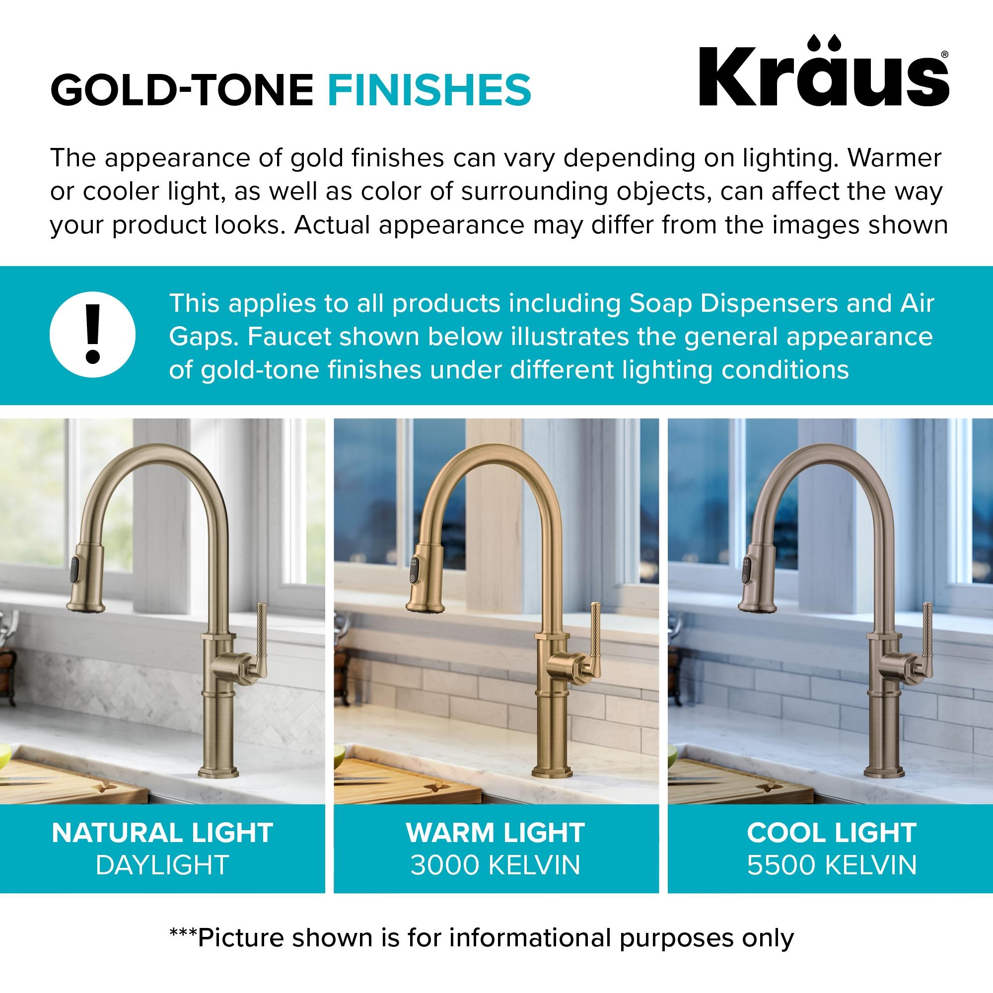 Kraus Arlo Single Hole 1-Handle WaterSense Bathroom Sink Faucet with Drain and Deck Plate