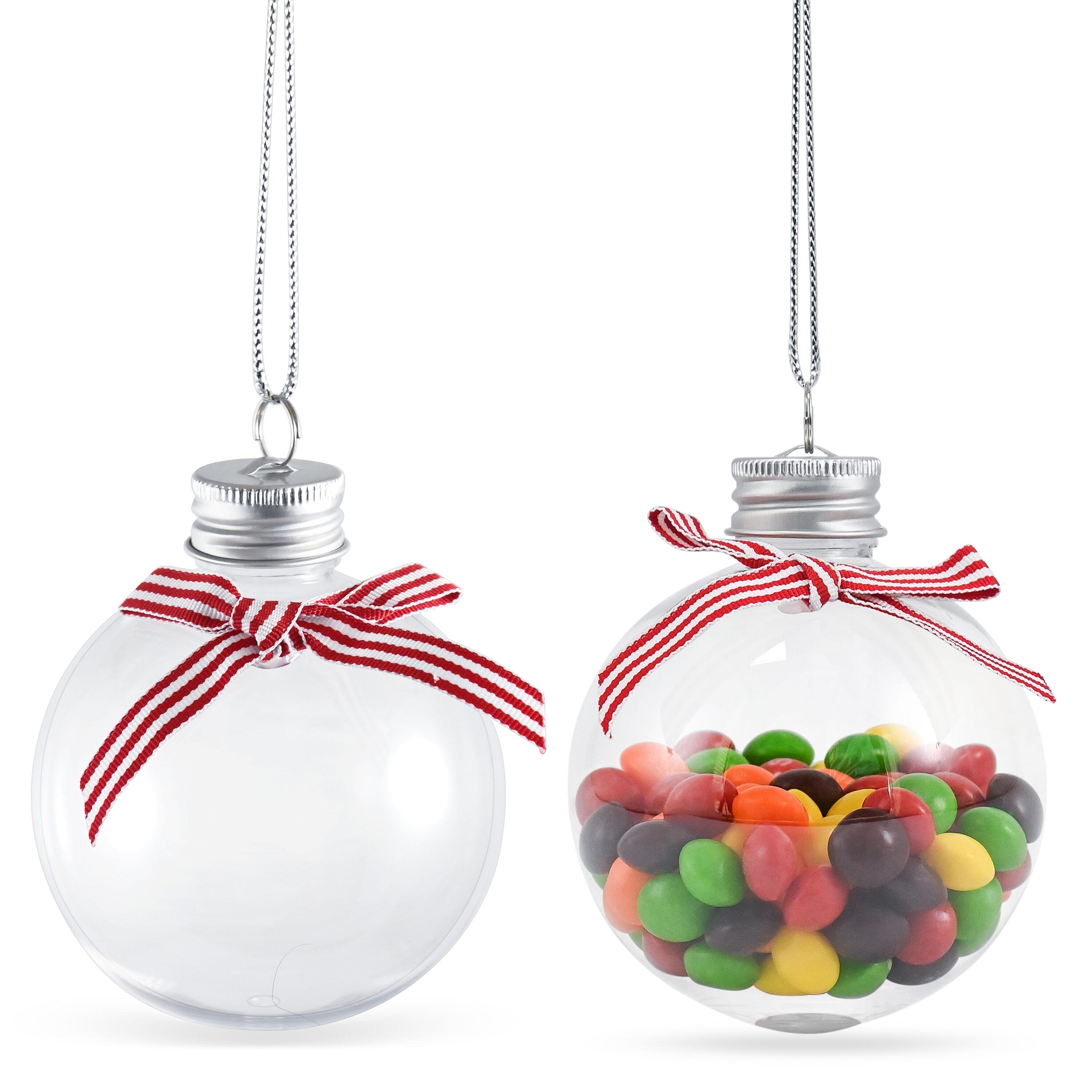 RN'Ds Clear Fillable Ornaments Balls - 24 Pack