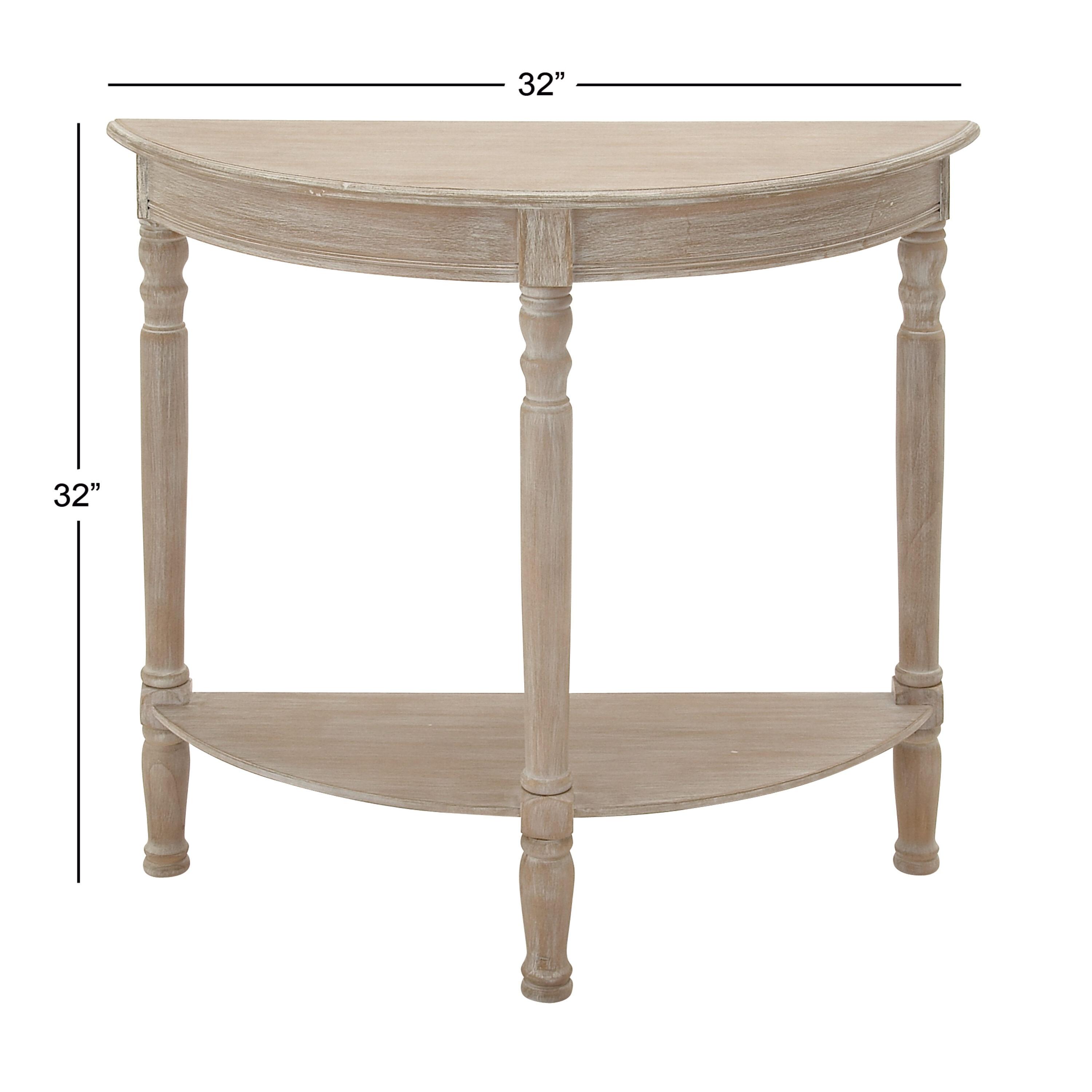 Ophelia & Co. Mcbroom Wood Half Moon 1 Shelf Console Table