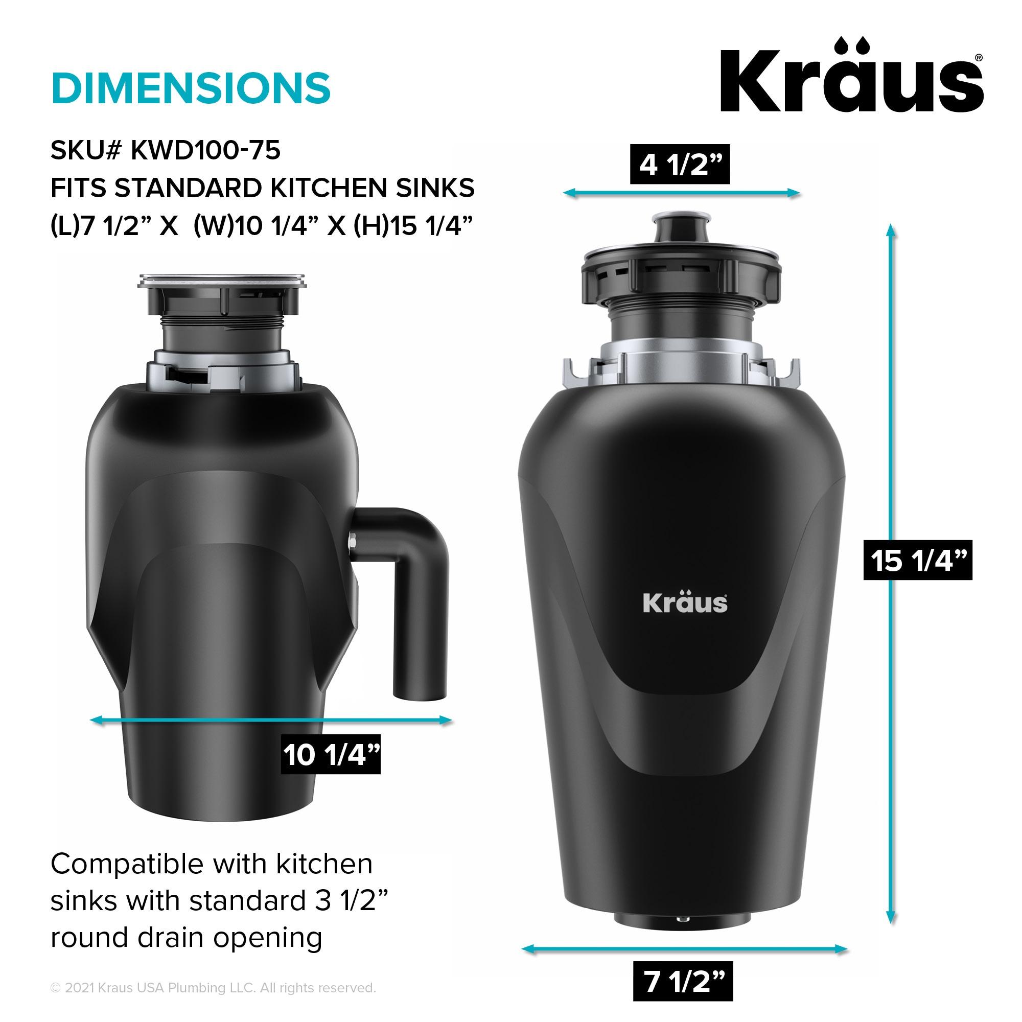 Kraus Premier 31.5-inch 16 Gauge Undermount Kitchen Sink with Waste Guard™ Garbage Disposal