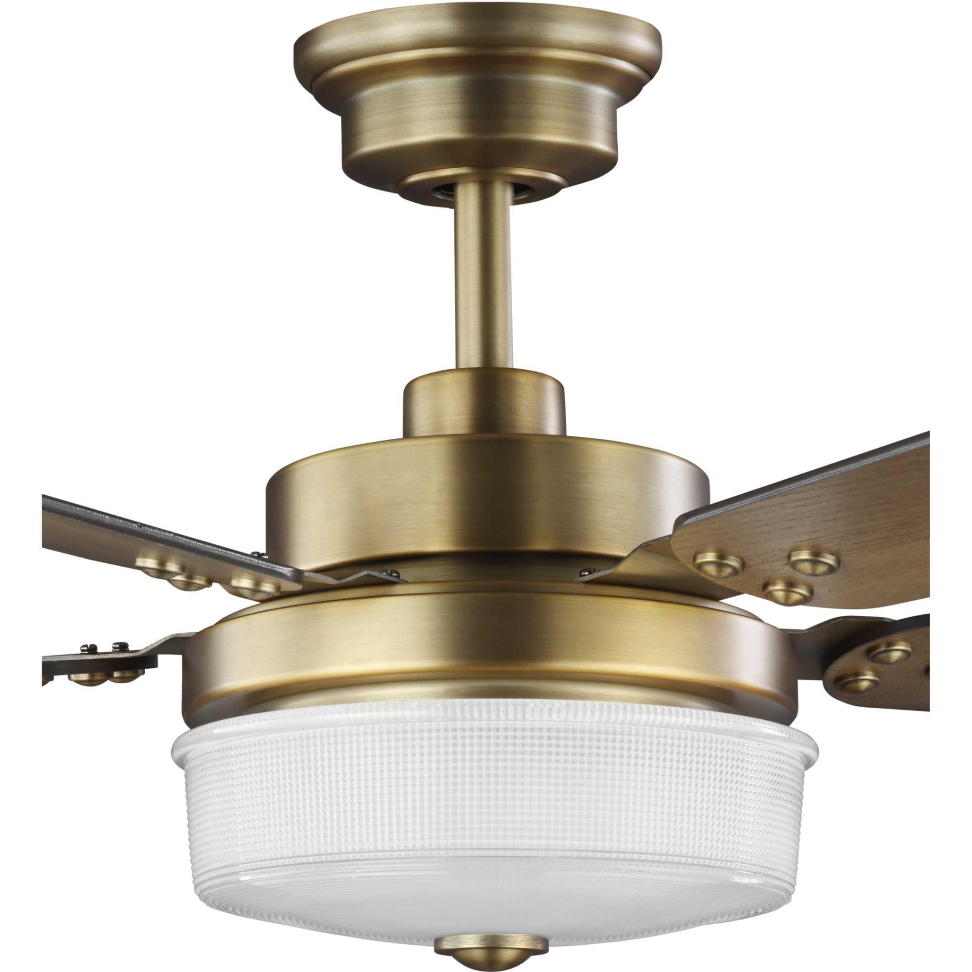 Progress Lighting Tempt 52 Tempt 52" 5 Blade Led Indoor Ceiling Fan - Brass