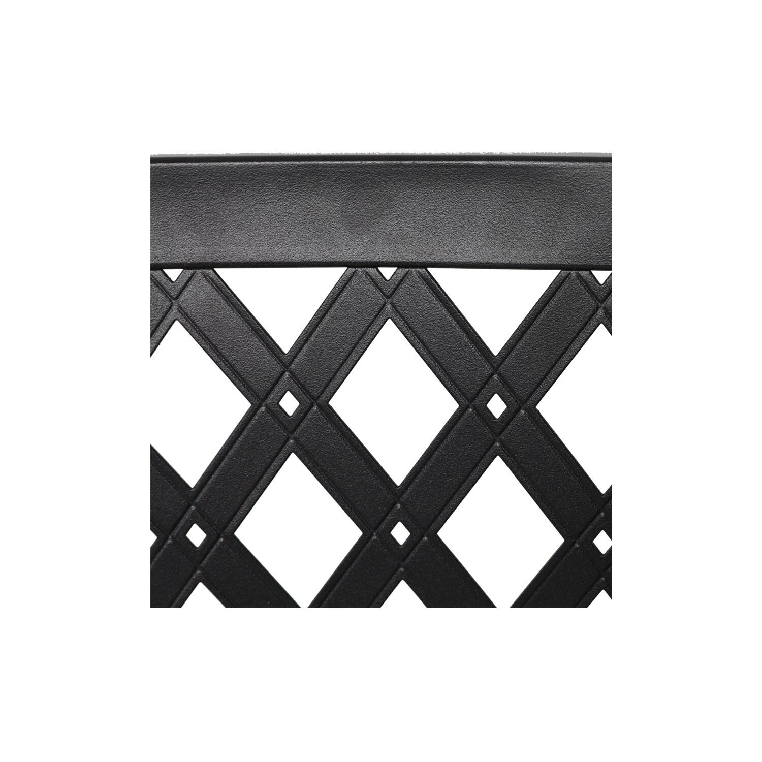 Nuu Garden Outdoor Dining Chair, Patio Dining Chair Set, Stackable Design, All-weather Iron Frame with Powder-coated Finish for Indoors and Outdoors, Patio, Deck, Garden, Yard, Black