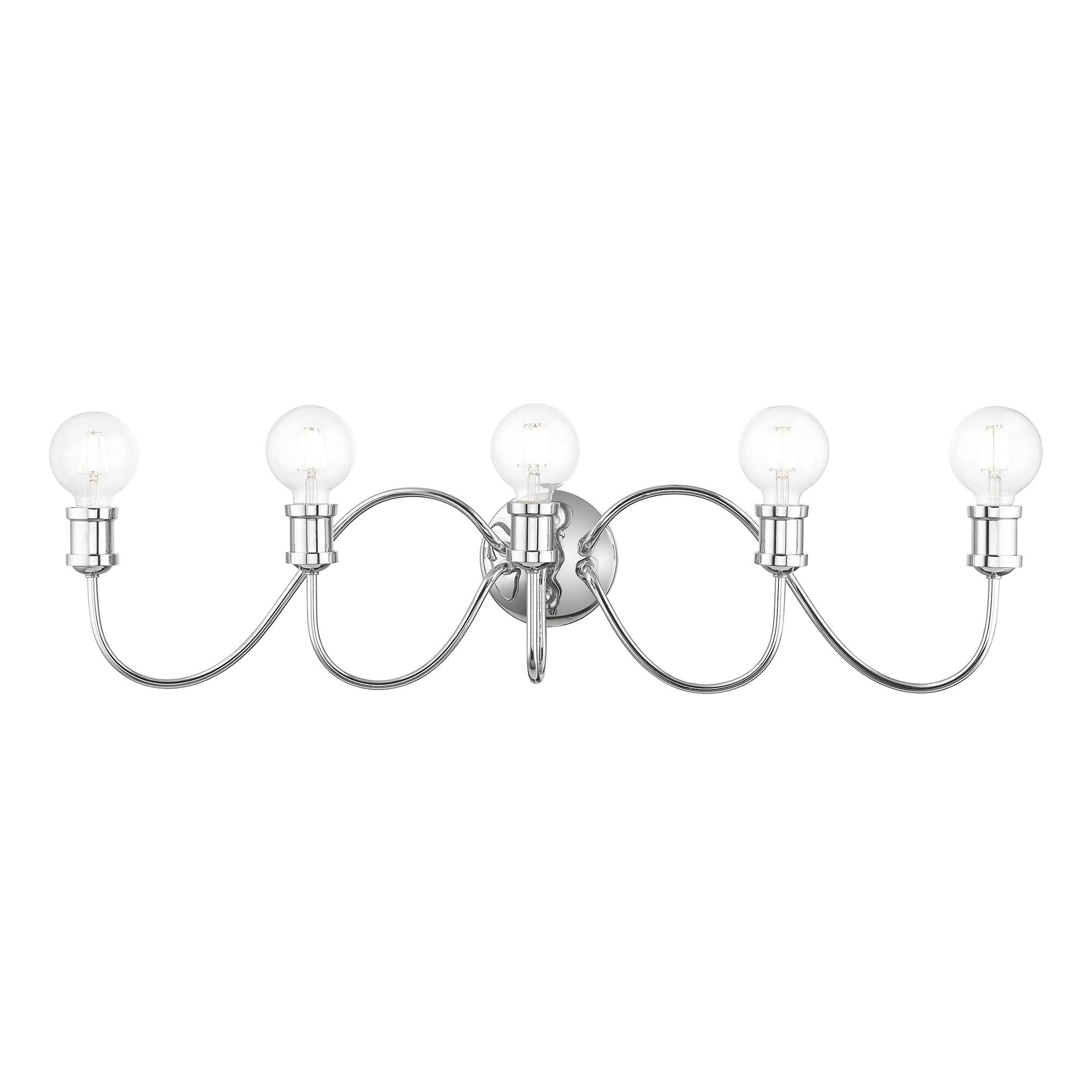 Livex Lighting - Lansdale - 5 Light Large Bath Vanity In Transitional Style-7