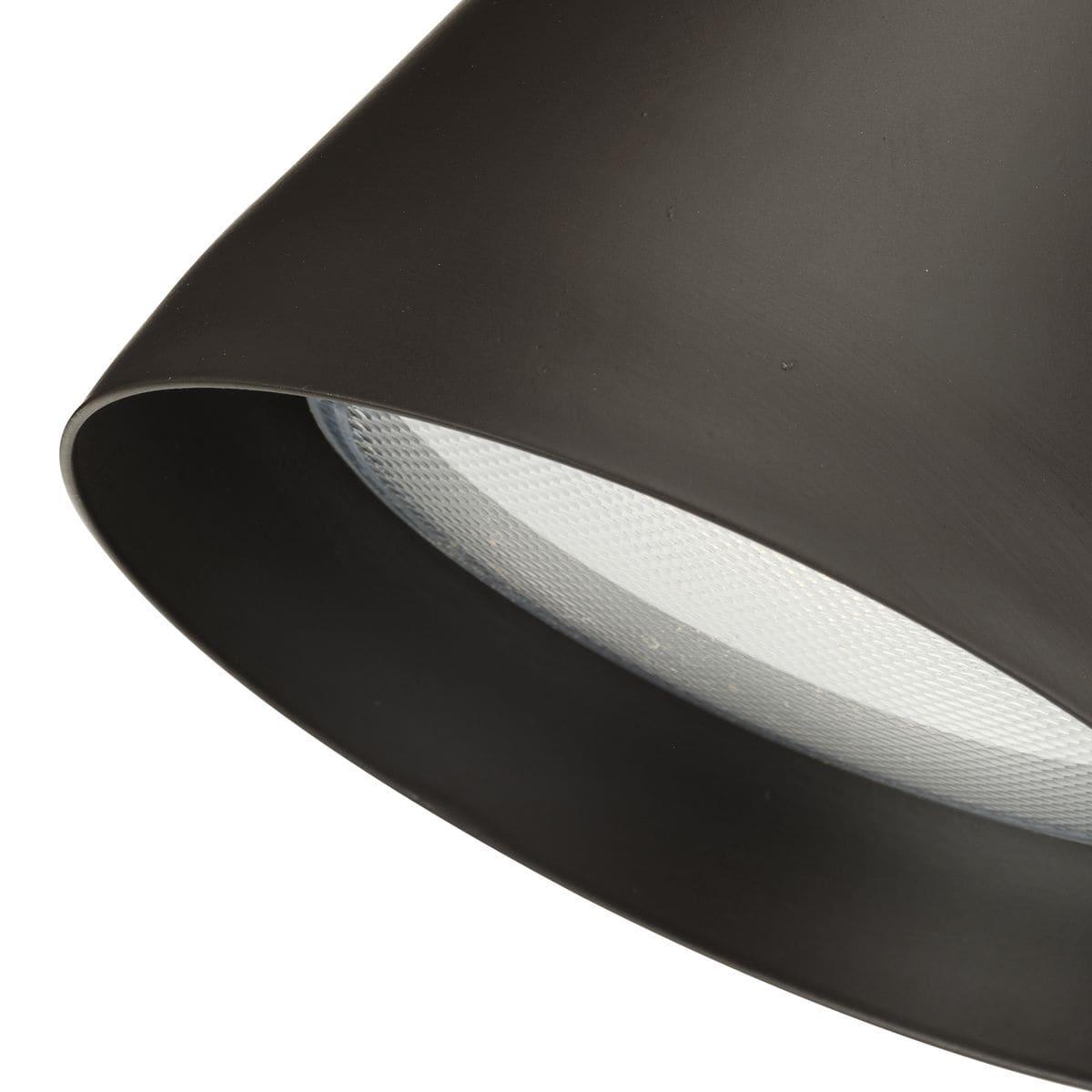 Progress Lighting Par 2-Light Outdoor Wall Light, Antique Bronze, Porcelain, Shade Included