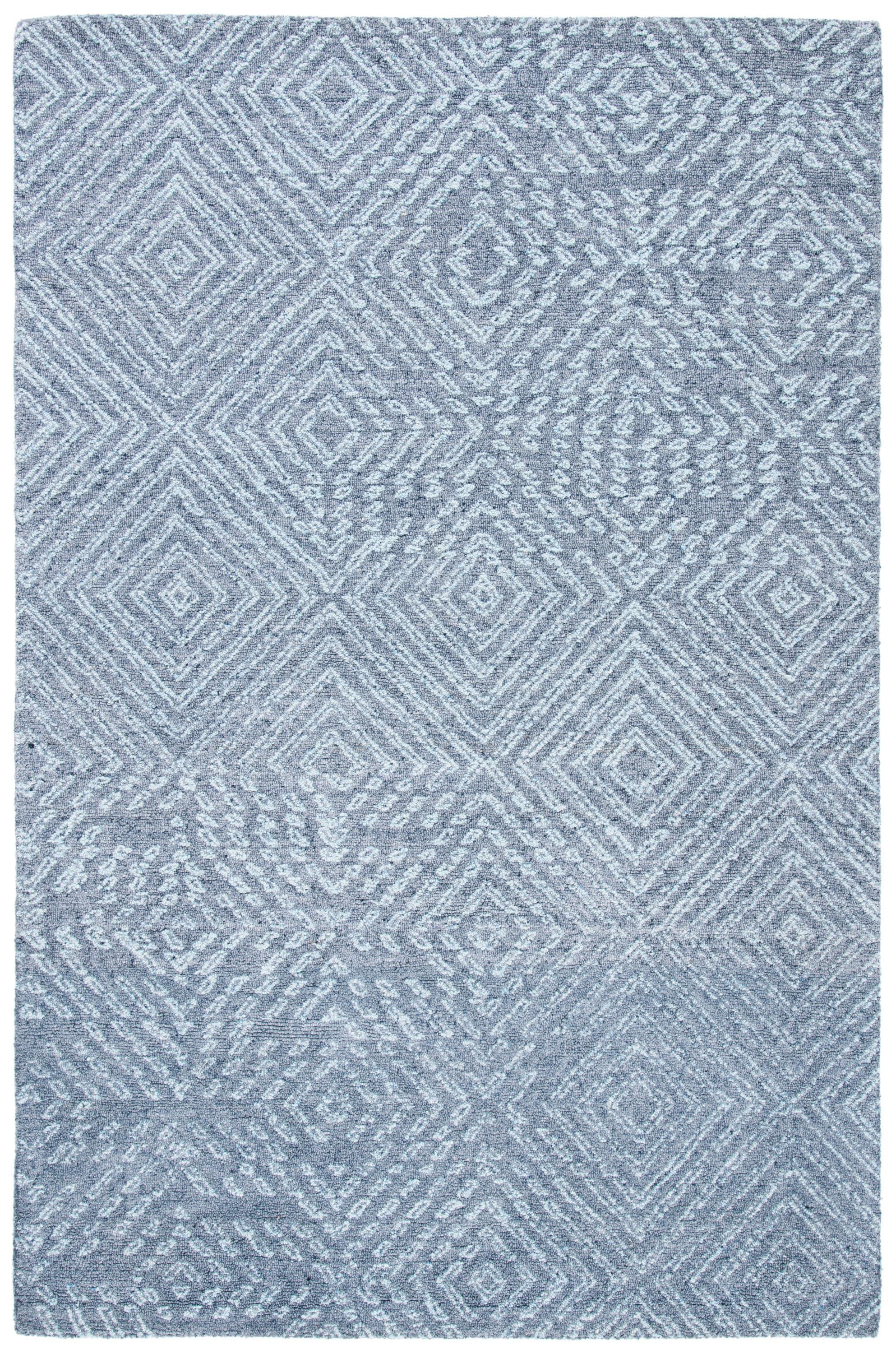 George Oliver Abstract Hand Tufted Performance Geometric Rug