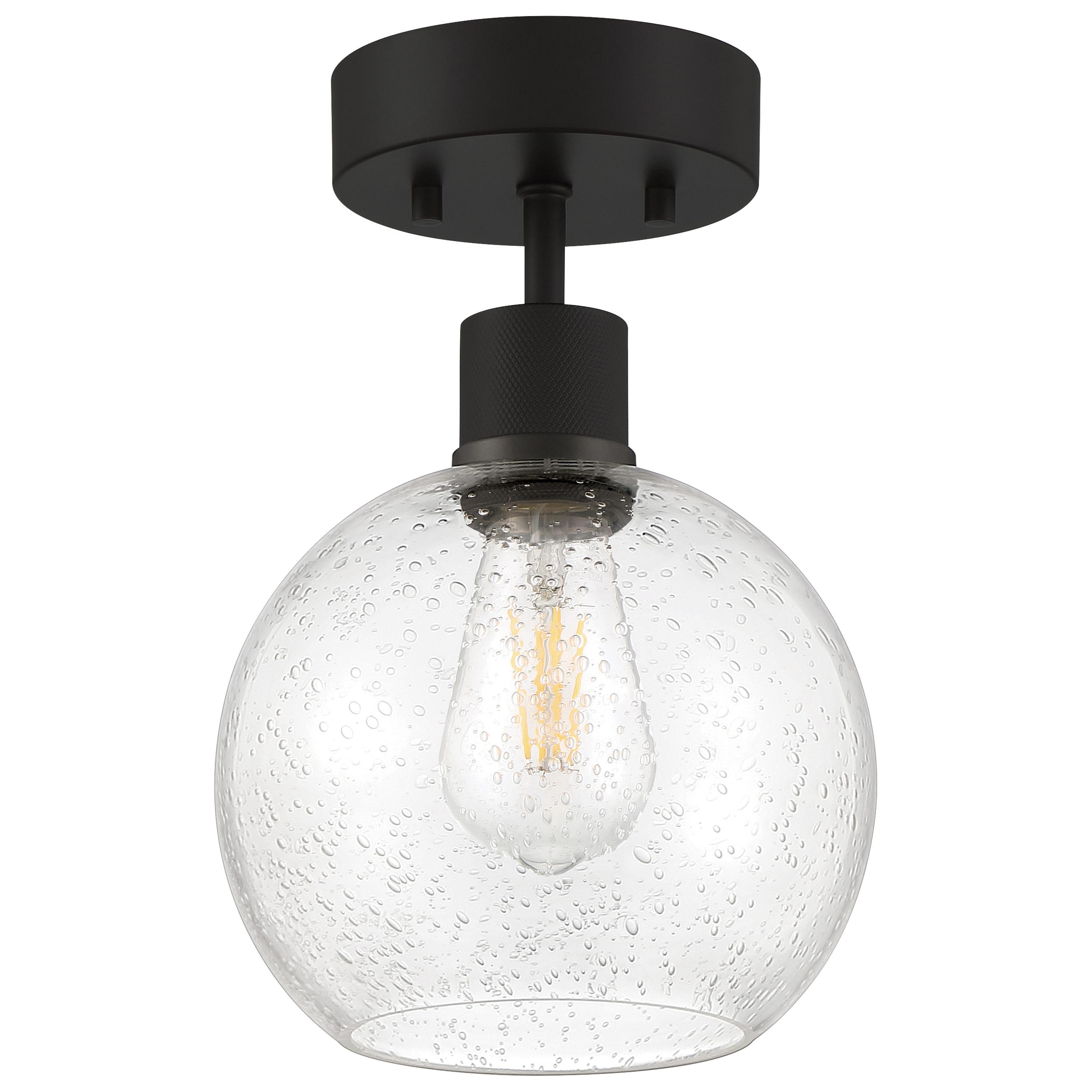 Access Lighting Port Nine 1 - Light Flush Mount in  Matte Black