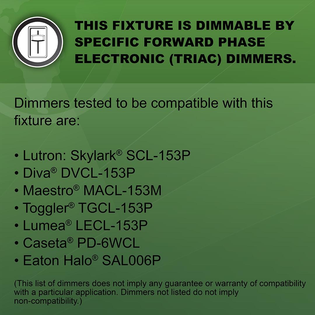 Good Earth Lighting Flat Panel 24-inch Ceiling Fixture - Nickel, Dimmable, 3800 Lumens, 5-White Selectable Color Changing Temperature, Suitable for Damp Locations, 50,000 Hour Rated Lamp Life