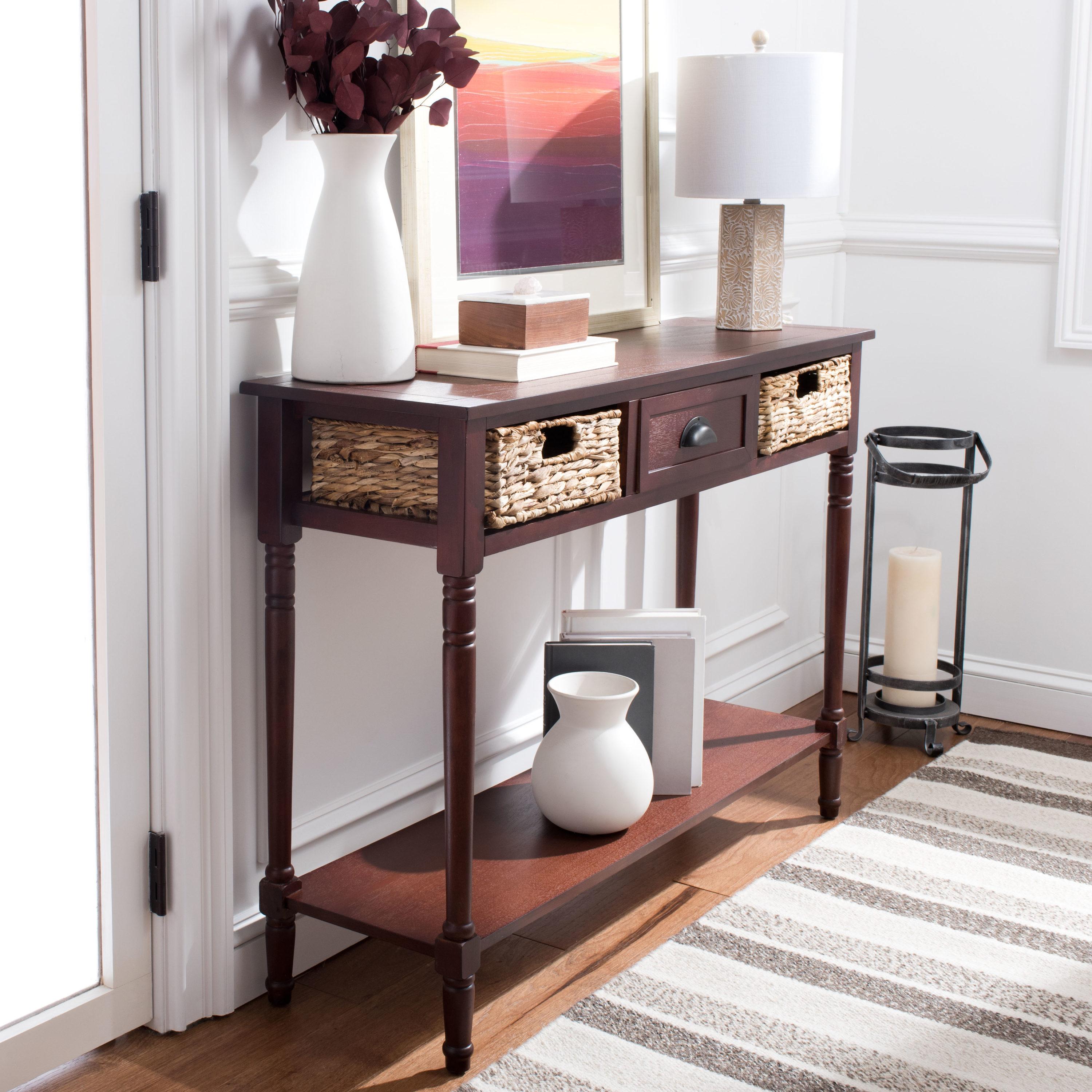 Christa Console Table - Cherry - Safavieh