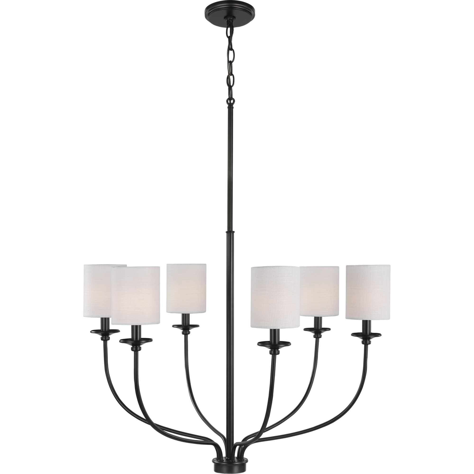 Progress Lighting - Six Light Foyer Chandelier - Chandeliers - Bonita -