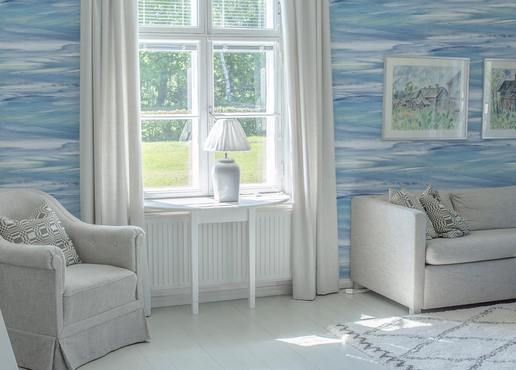 NextWall Sirius Brushstroke Abstract Peel and Stick Wallpaper - 20.5 in. W x 18 ft. L