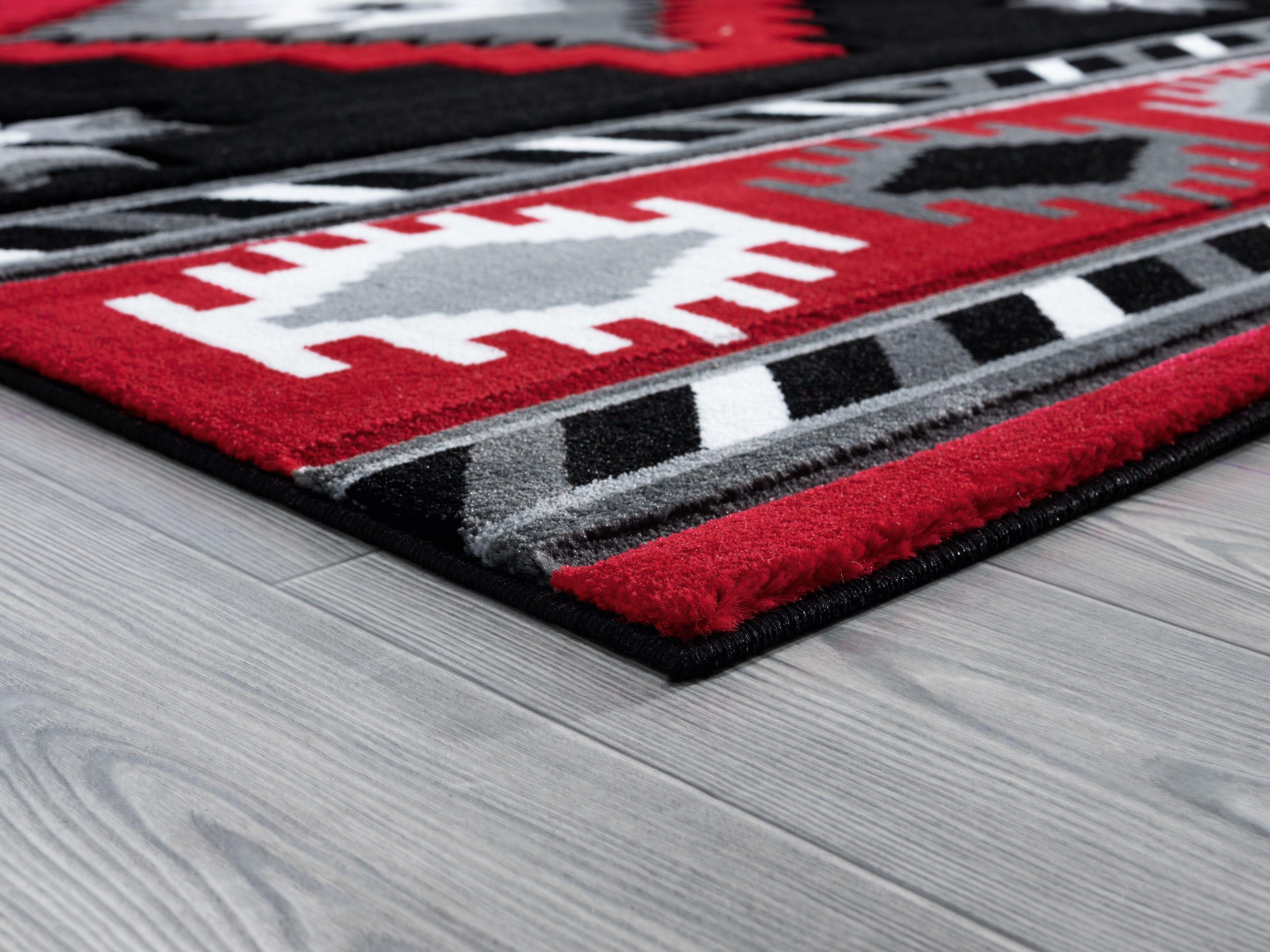 United Weavers Bristol Area Rug 2050 10430 Caliente Red Medallions Angled 1' 10" x 2' 8" Rectangle