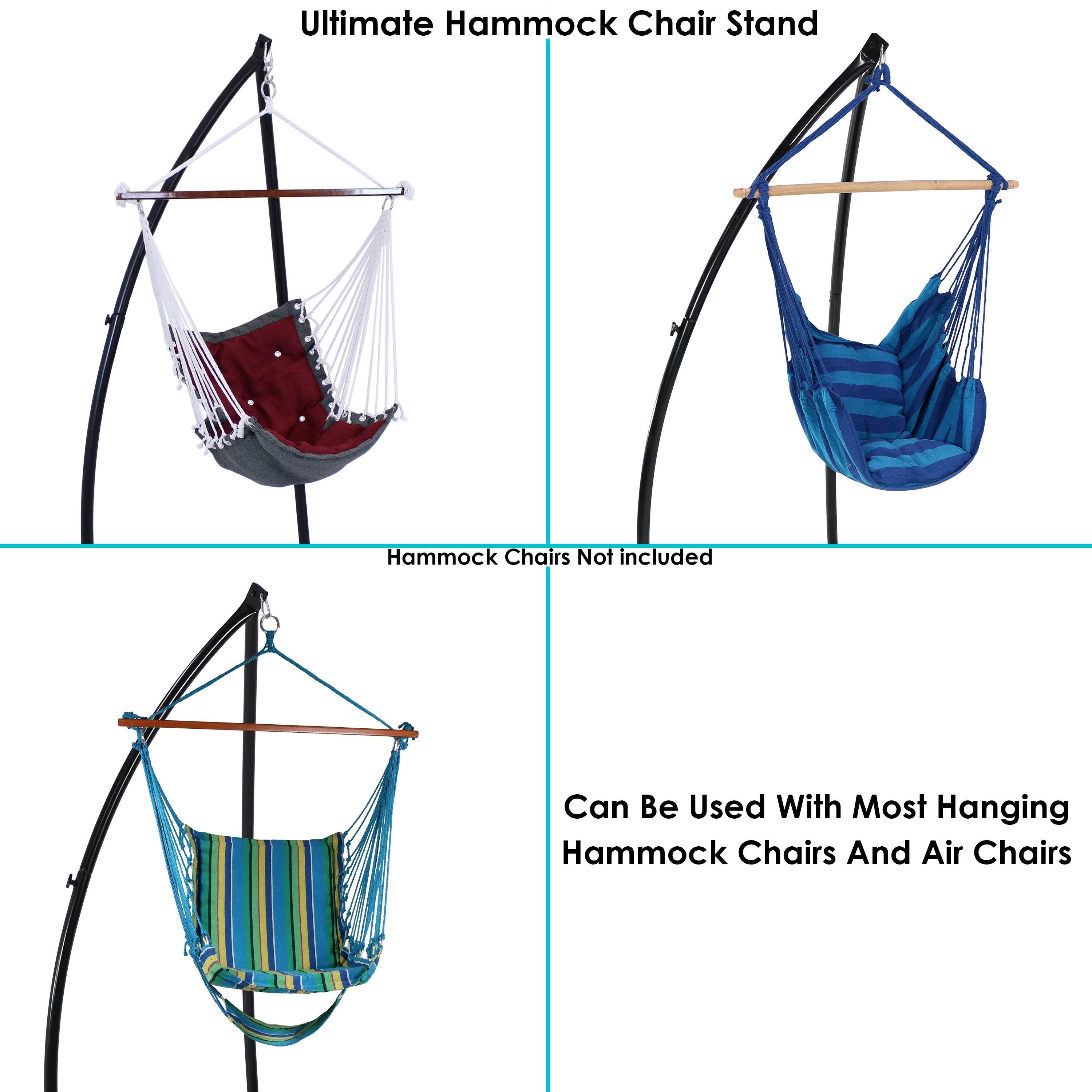 Sunnydaze Durable Outdoor Metal X-Stand Only for Hanging Hammock Chair - 250 lb Weight Capacity