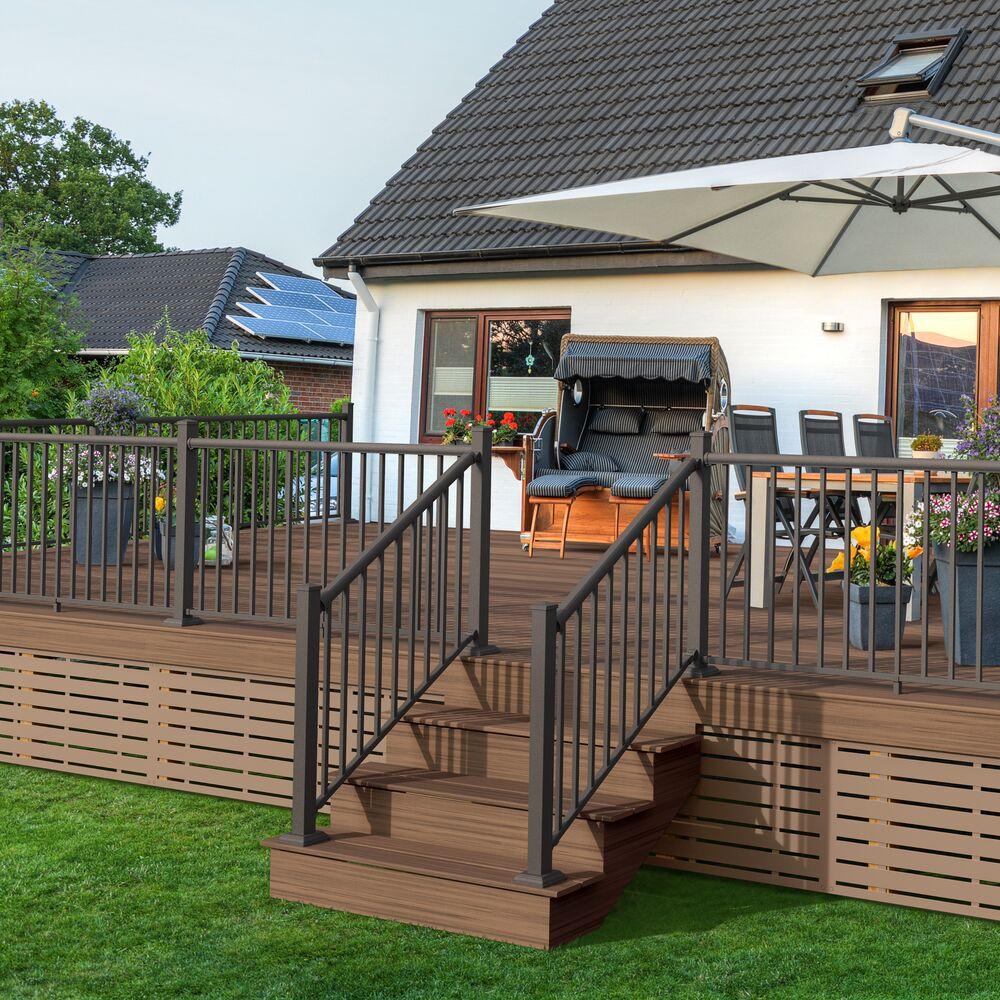 Barrette Outdoor Living VersaRail Winchester 36'' H x 72'' W Aluminum Porch And Stair Railings