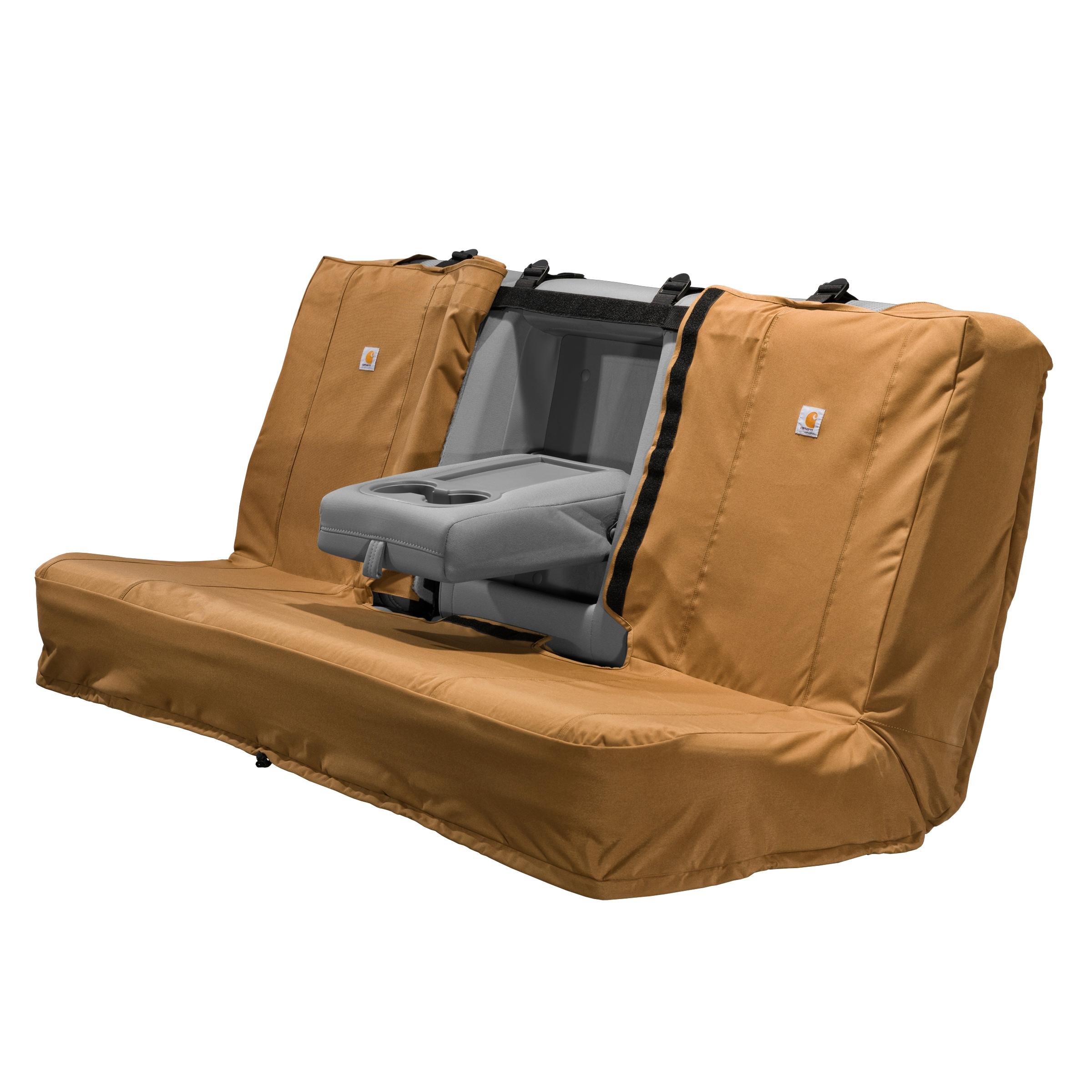 Carhartt C000143520199 Brown Ripstop Fabric Durable Water Repellent Universal Bench Seat Cover