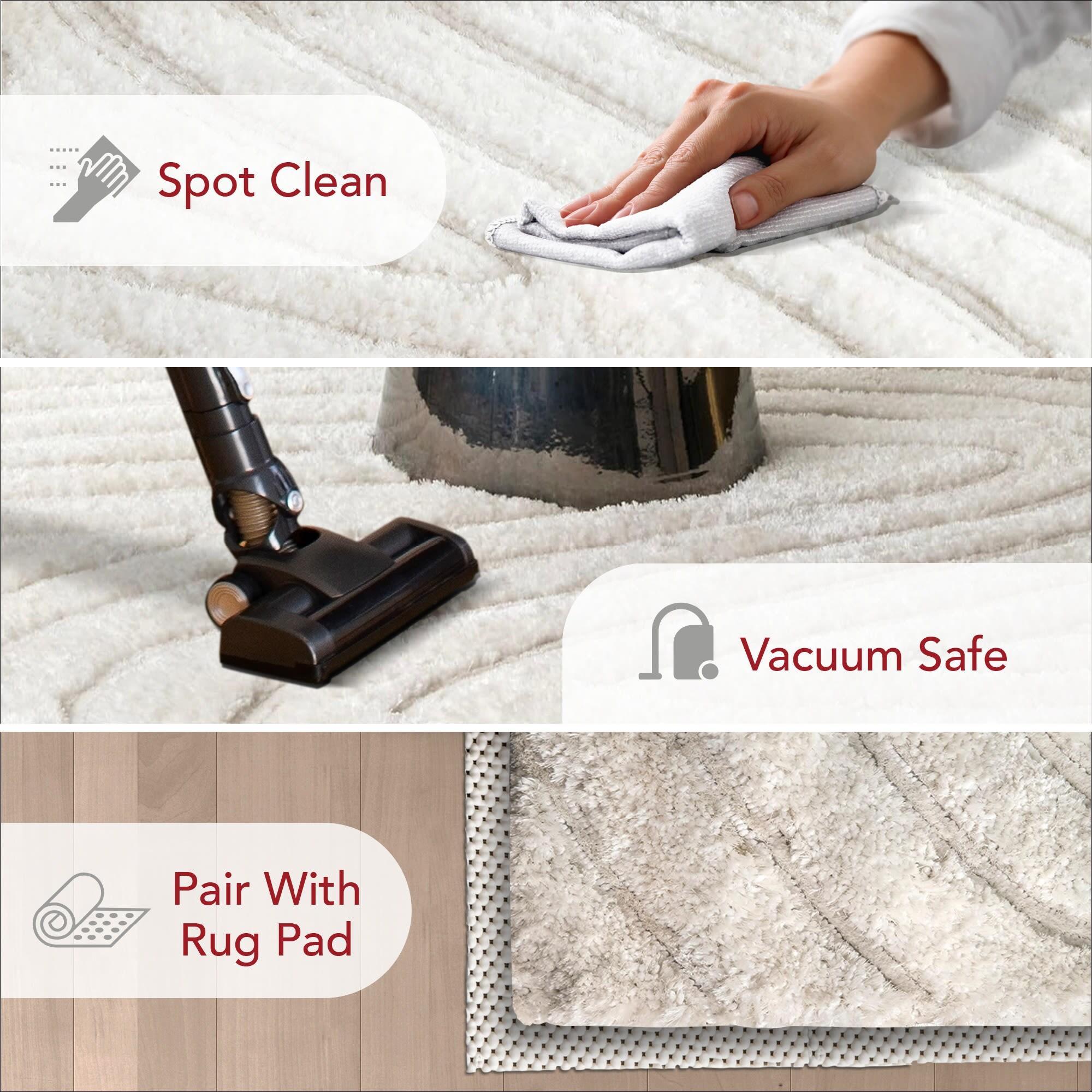 Nuloom Isabel Abstract 8x10 Indoor Area Rug for Living Room Bedroom Dining Room, Off White
