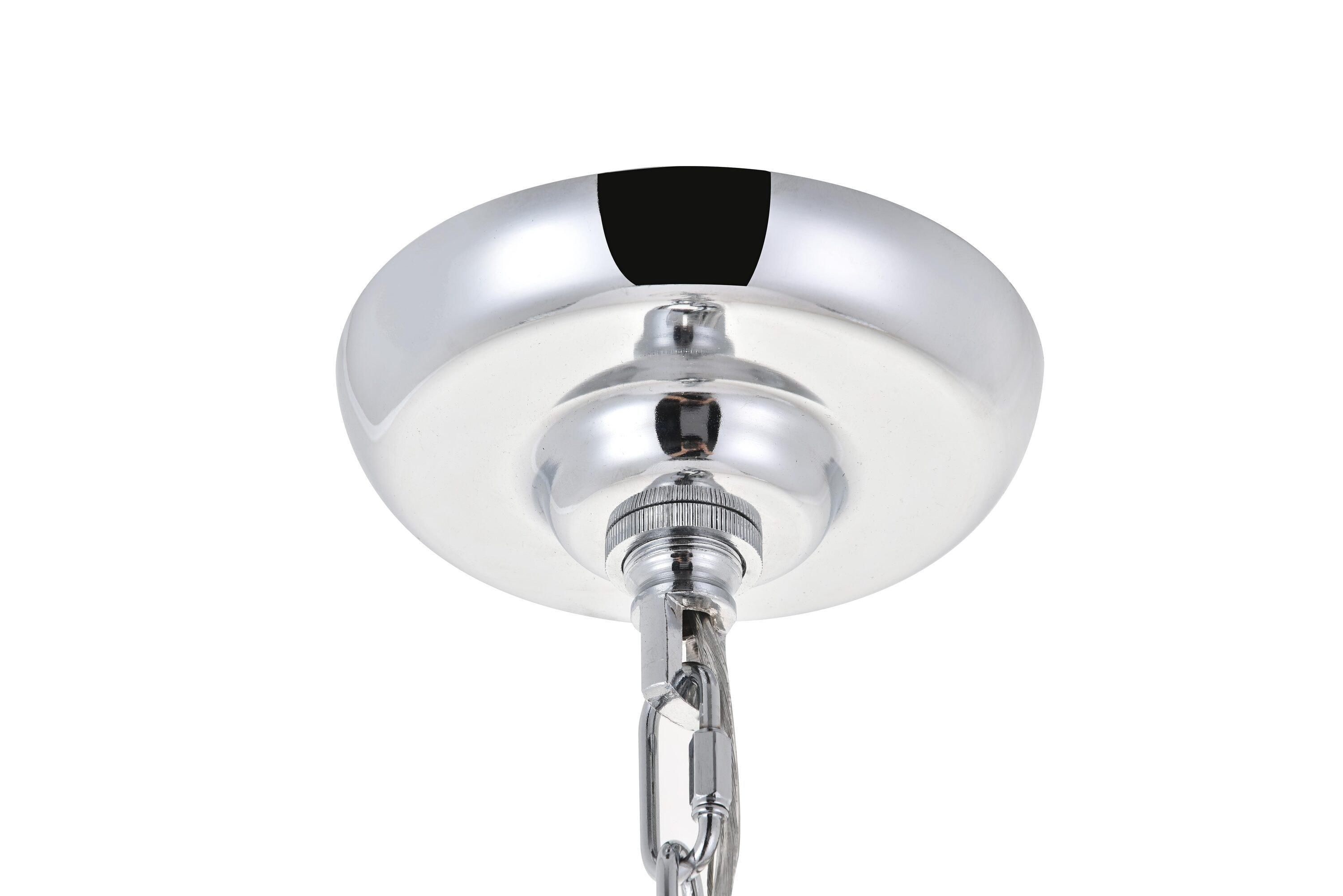 Elegant Lighting Selene 1 light Chrome Pendant