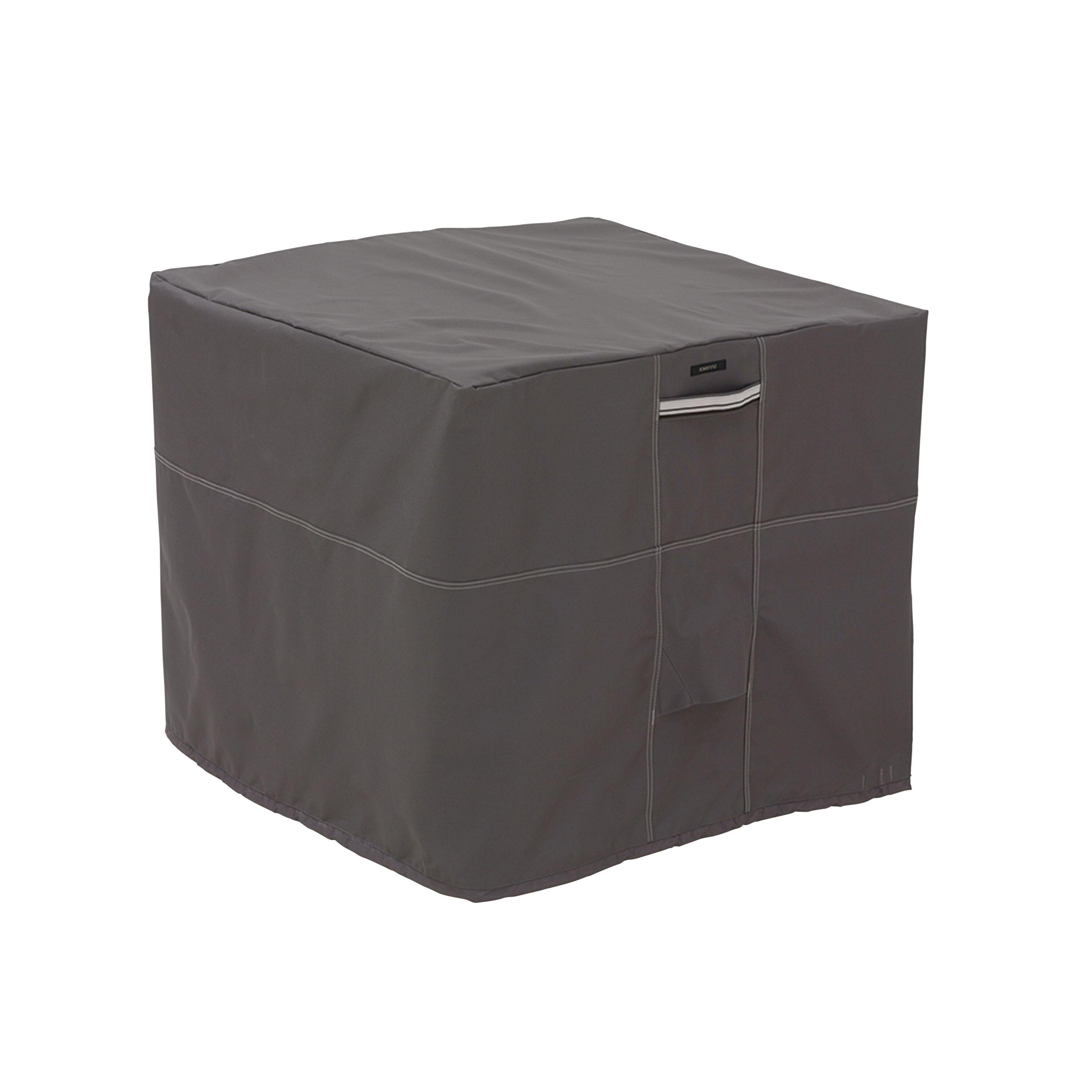 Classic Accessories Ravenna Air Conditioner Cover, Square-Color:Taupe,Shape:Square