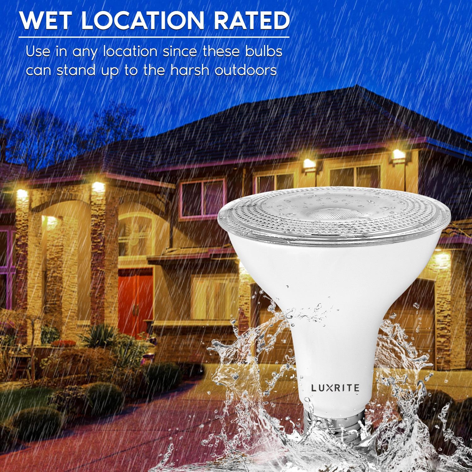 75-Watt Equivalent PAR30 Dimmable LED Light Bulb Wet Rated 11-Watt Dimmable 2700K Warm White (6-Pack)