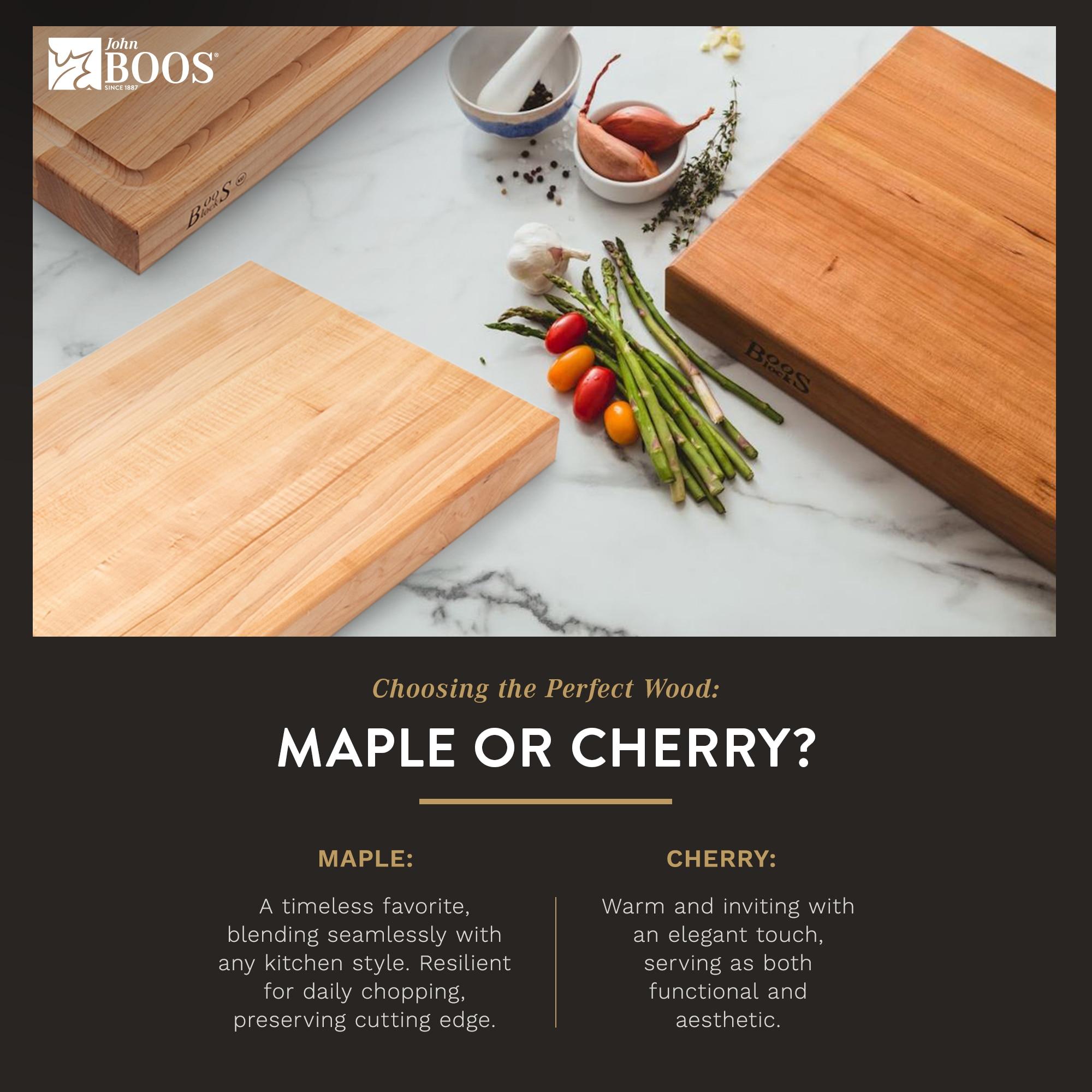 John Boos Maple Wood Edge Grain Reversible Cutting Board