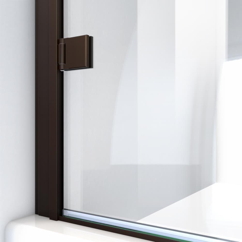 MP Swinging 30" x 73" Hinged Semi-Frameless Shower Door