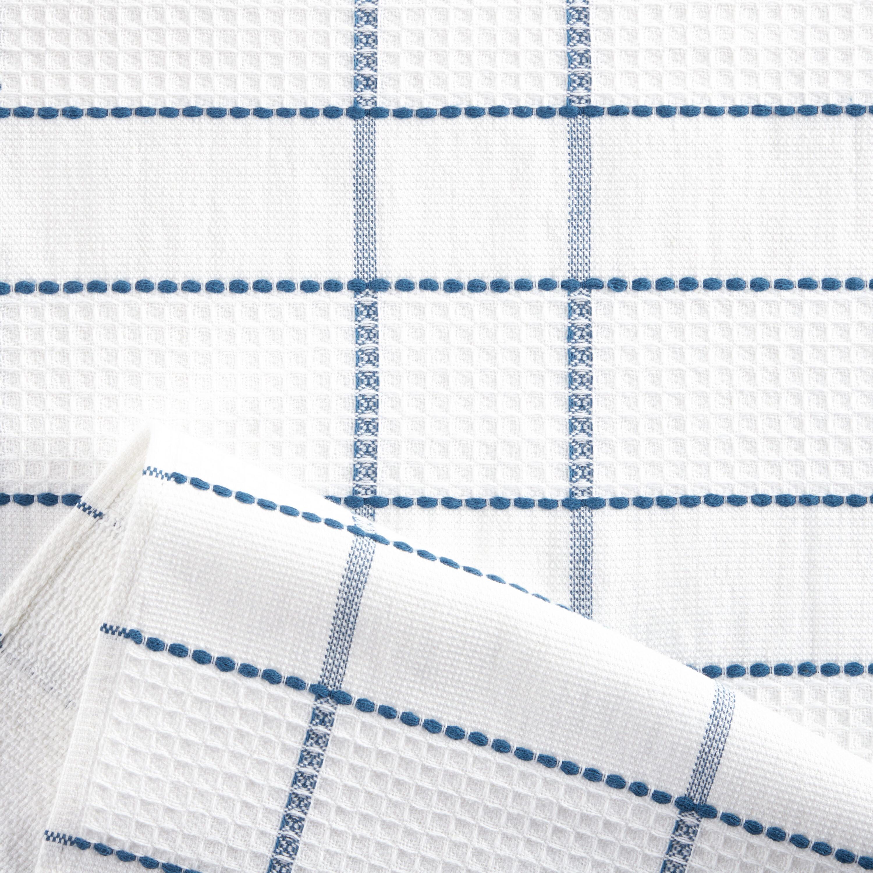 Martha Stewart Martha Stewart Modern Waffle Kitchen Towel Set 6-Pack, Linen, 16"x28" (Set of 6)