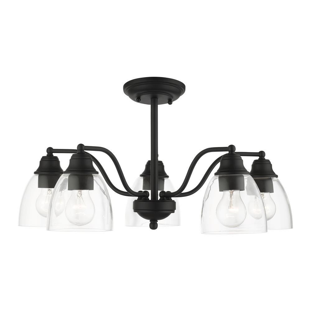 Livex Lighting Montgomery 5 - Light Chandelier in  Black
