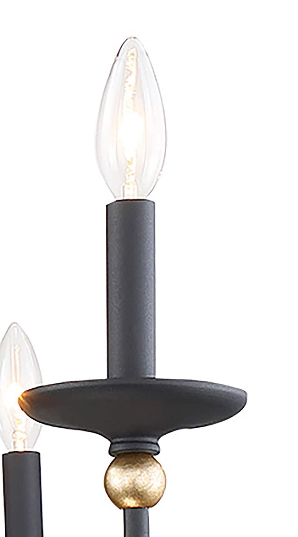 Minka Lavery - Westchester County - Chandelier 6 Light Sand Coal/Skyline Gold
