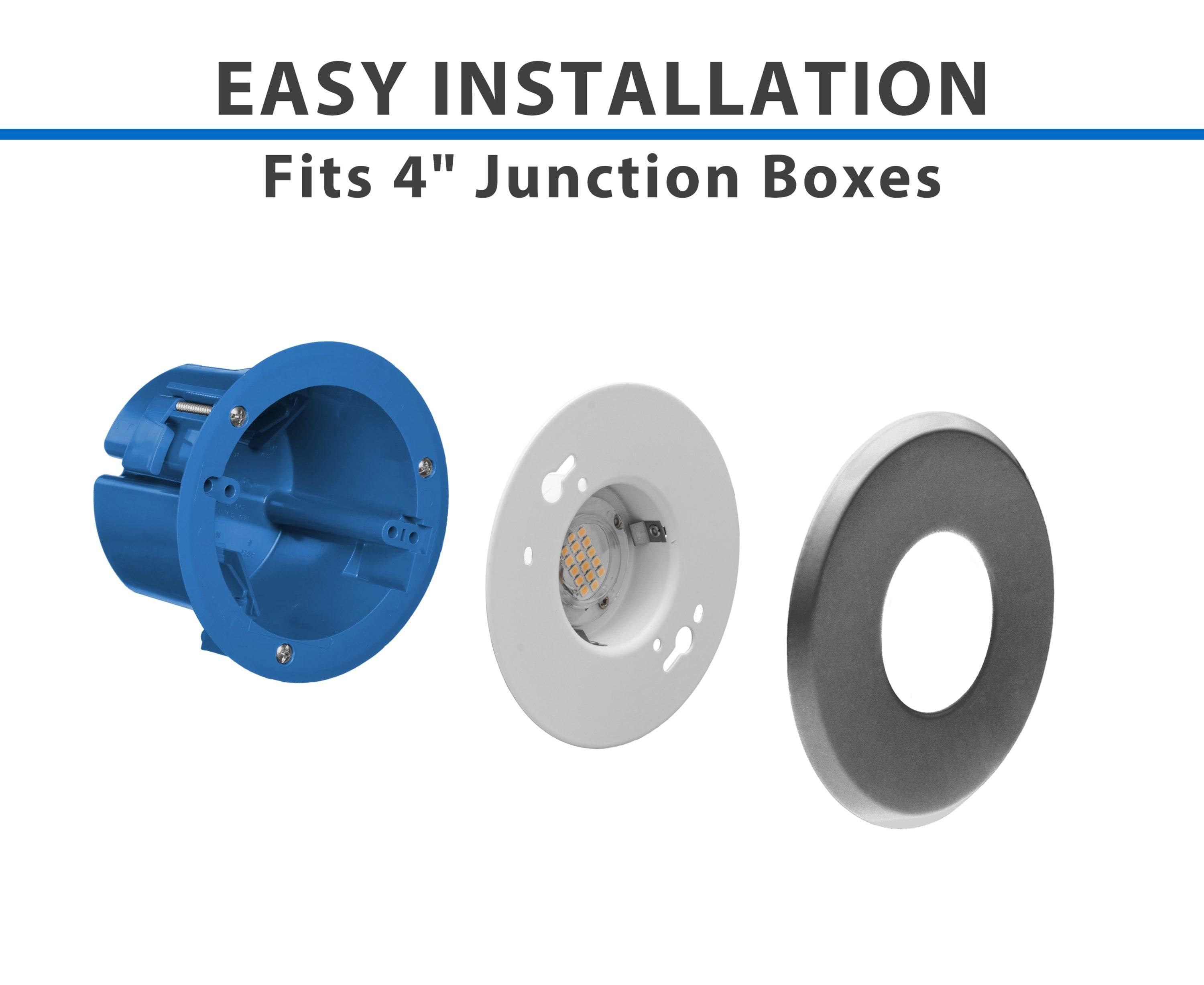 DLFv3 Round 5'' Dimmable LED Canless Recessed Lighting Kit