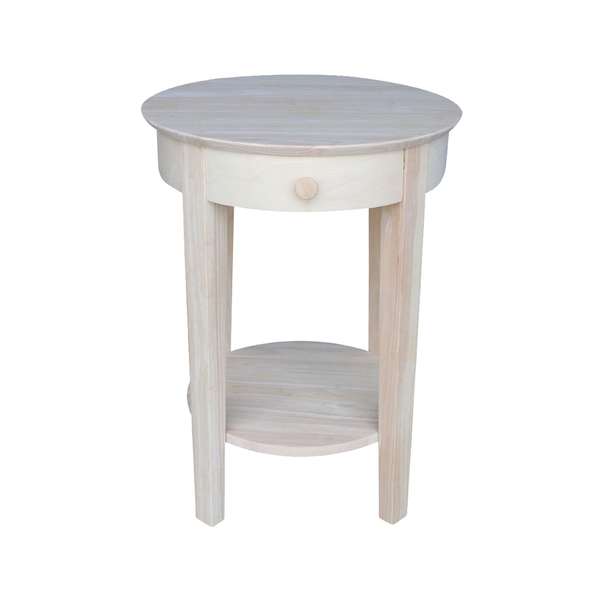 International Concepts Phillips Accent Table Includes Drawer