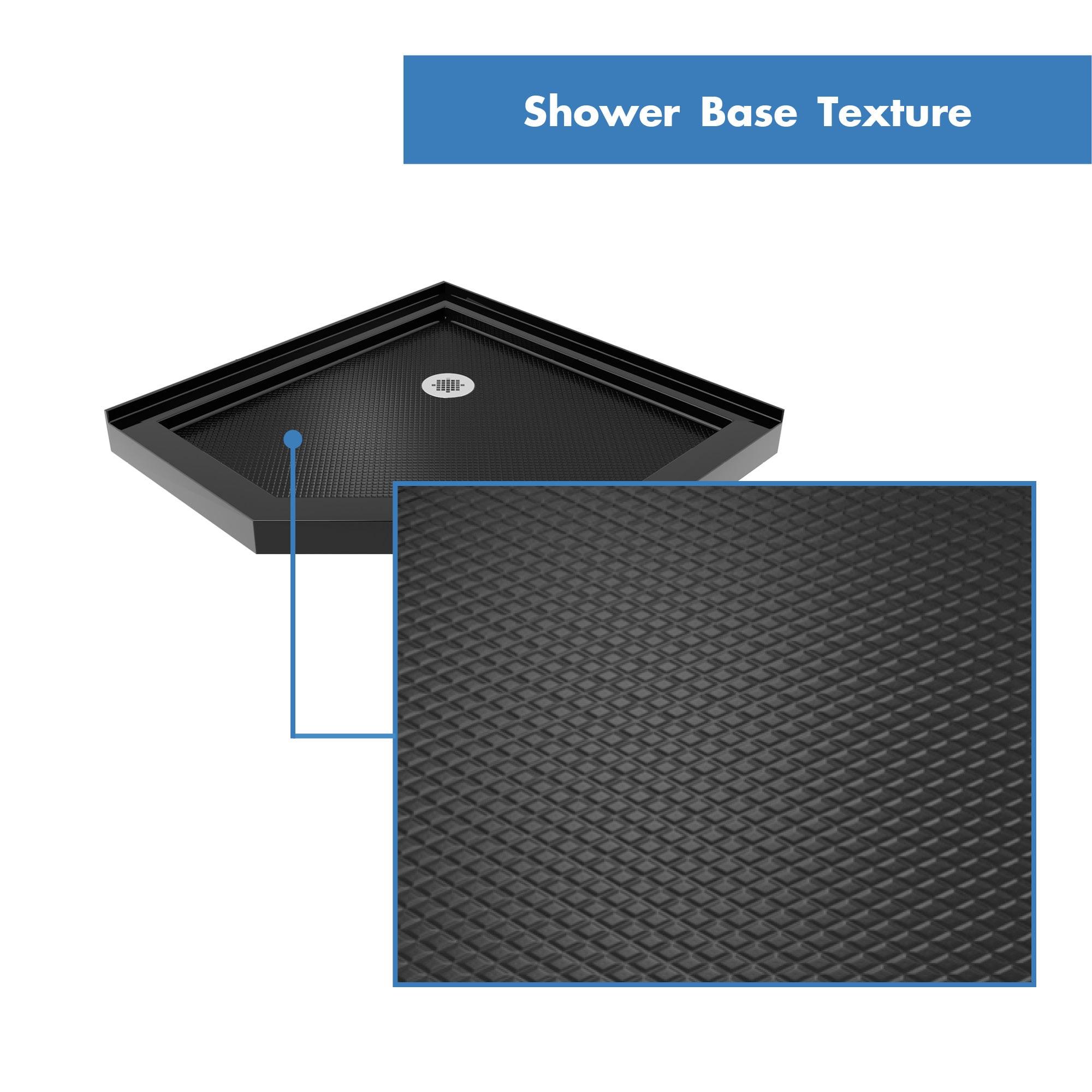 DreamLine Prism 2-Piece 40-in W x 40-in L x 75-in H Neo-angle Corner Shower Kit (Corner Drain) with Base and Door Included Chrome Hardware Included