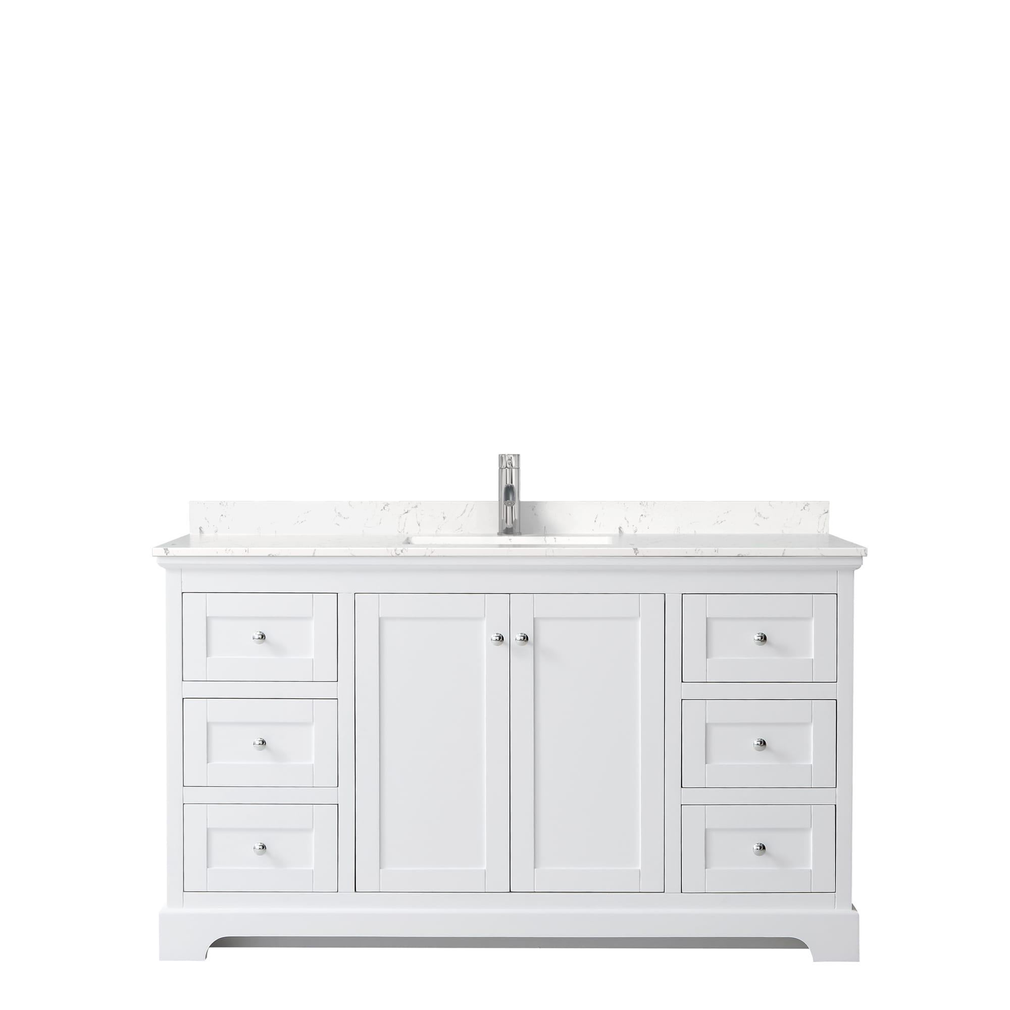 Wyndham Collection Avery 60'' Single Bathroom Vanity with Top
