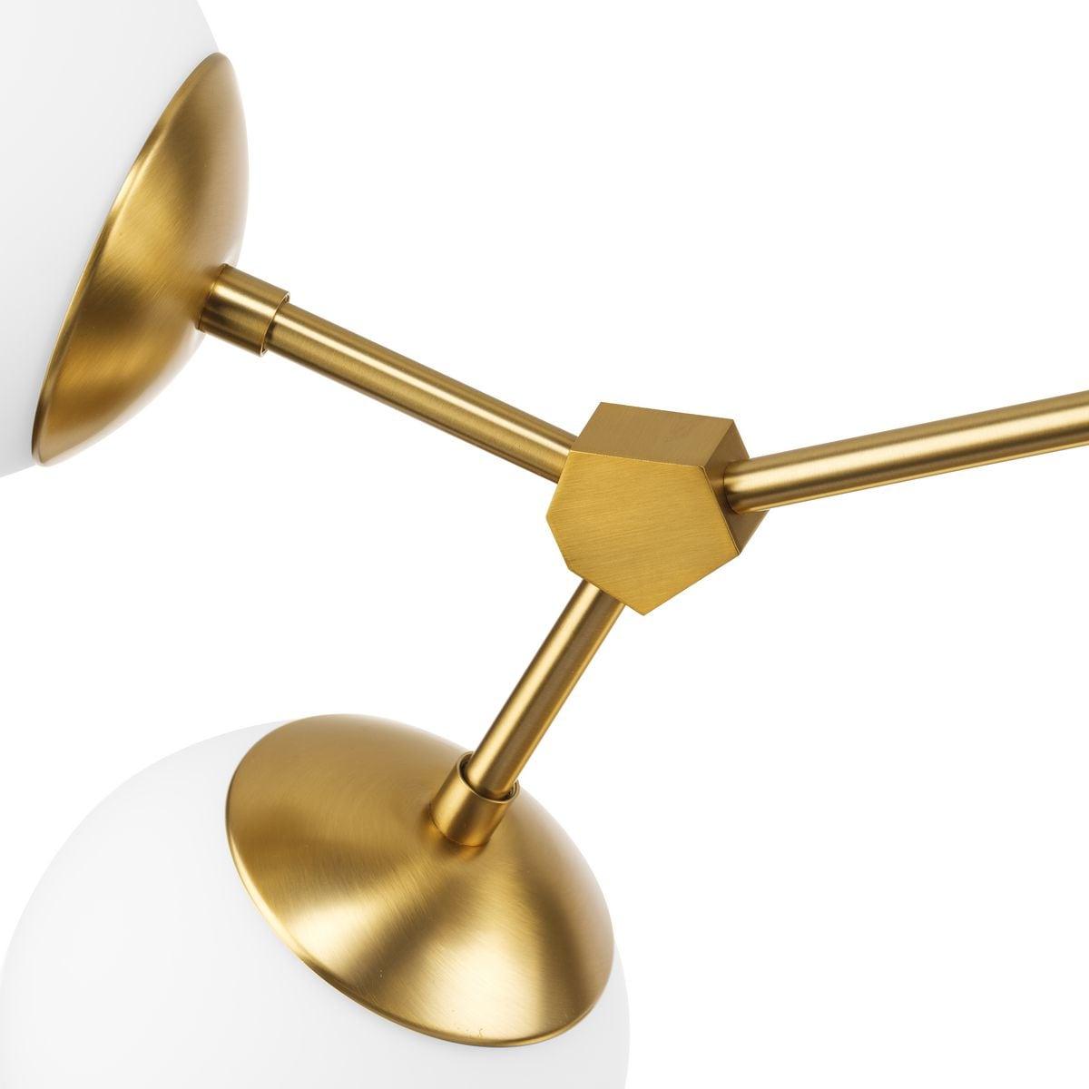 Progress Lighting Haas 6-Light Chandelier, Brushed Bronze, Etched Opal Glass, Design Series