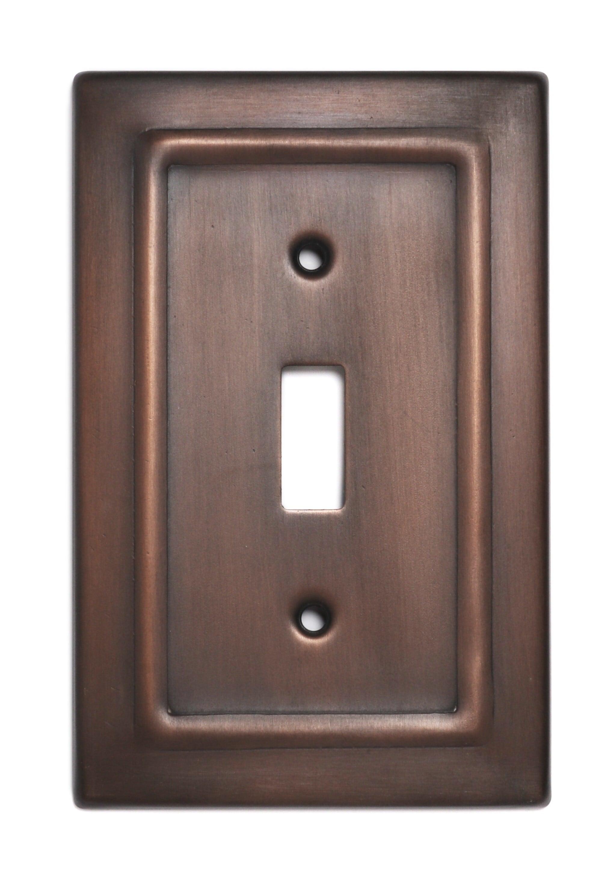 Monarch Abode Architectural 1-Gang Toggle Light Switch Standard Wall Plate (Set of 2)
