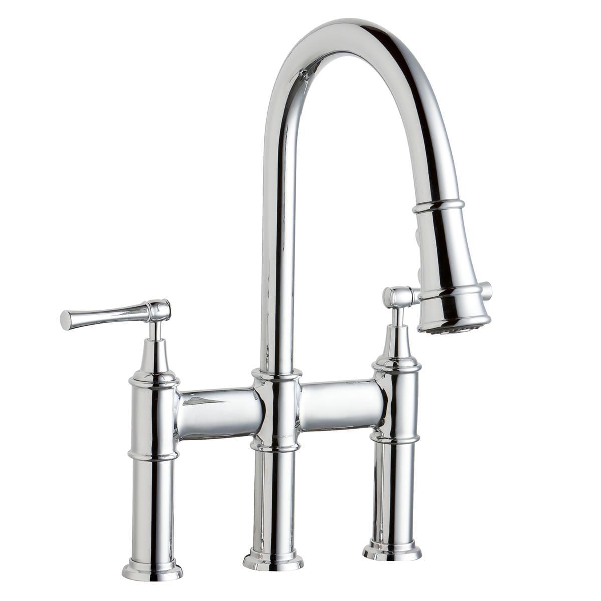 Elkay LKEC2037CR Explore Pull Down Bridge Faucet