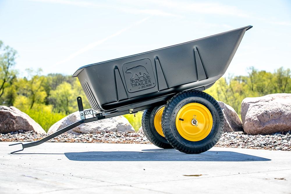 Polar Trailer 10 Cubic Foot Heavy Duty Utility Yard Garden Wheelbarrow Club Cart