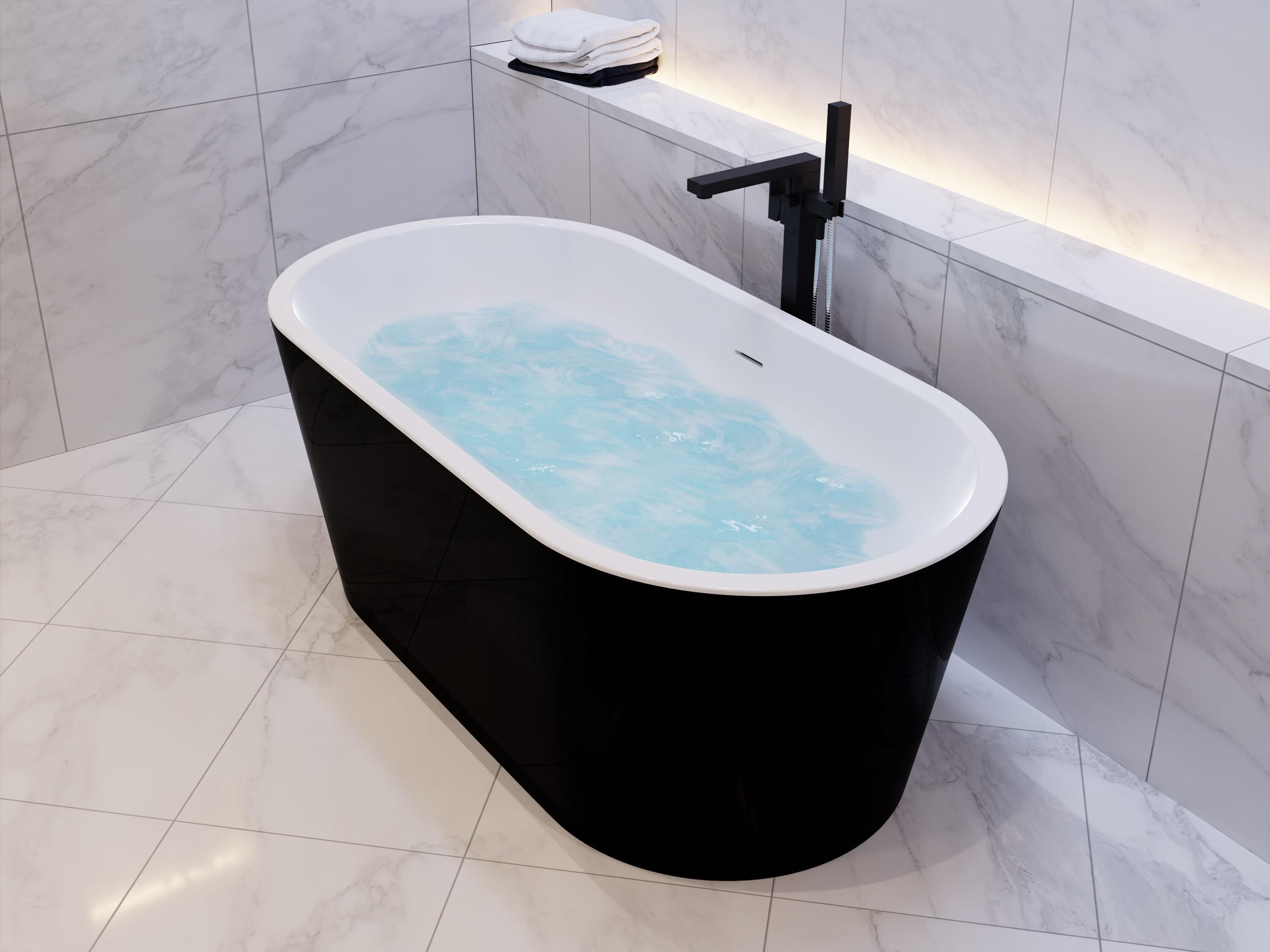 ANZZI FT-AZ098 Chand Series 67'' x 32'' Freestanding Soaking Acrylic Bathtub