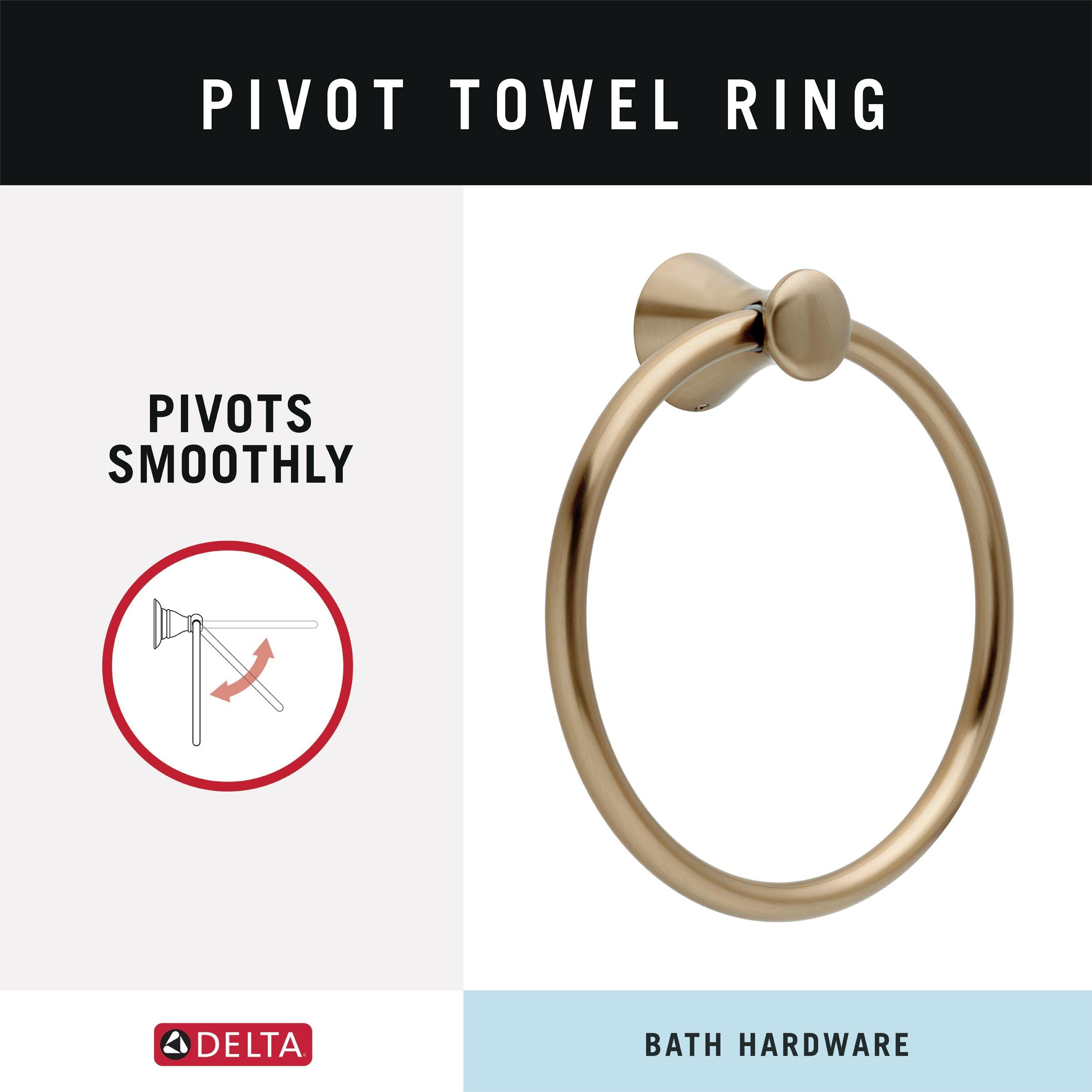 Lahara Wall Mount Round Closed Towel Ring Bath Hardware Accessory