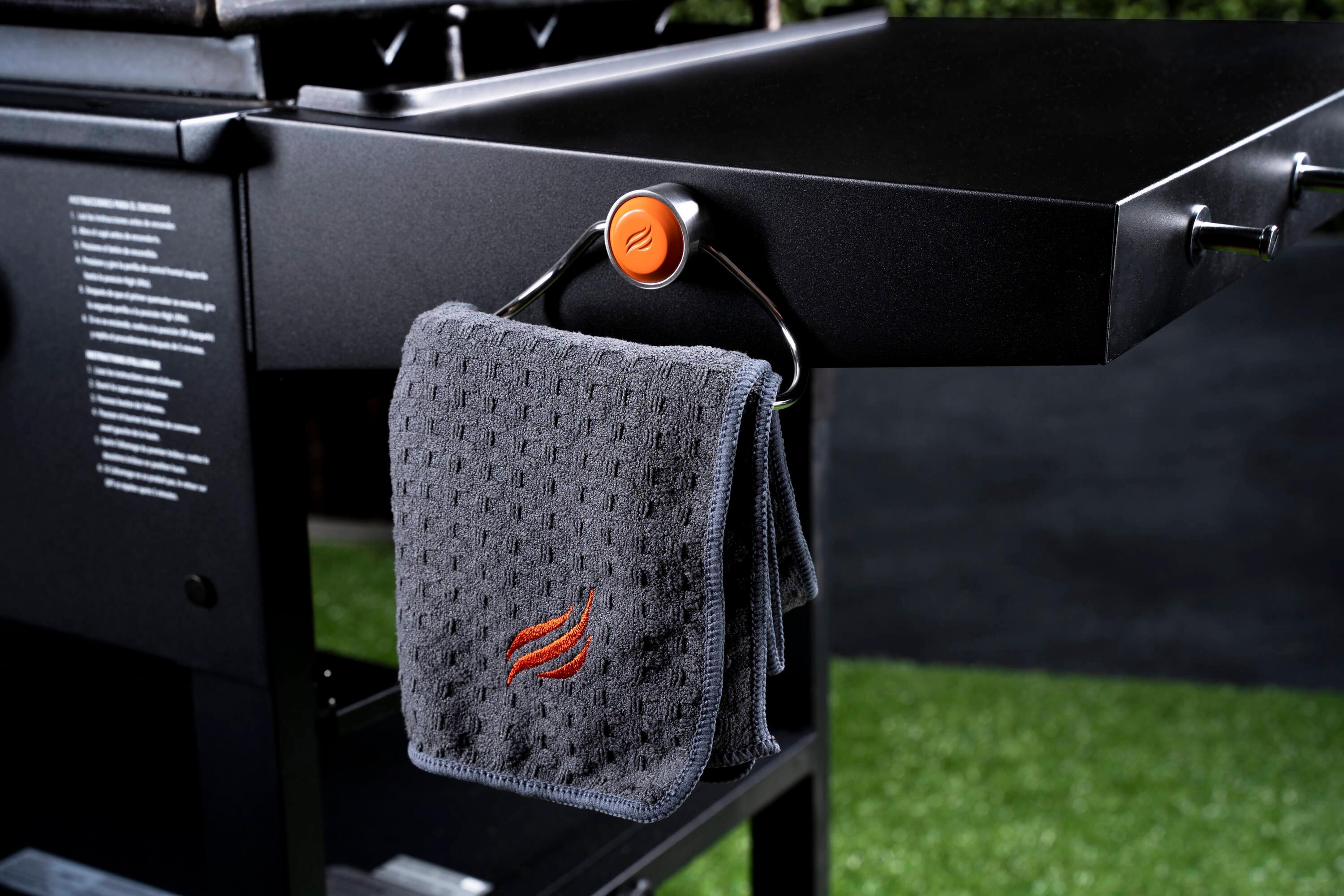 Orange and Silver Magnetic Steel Towel Holder