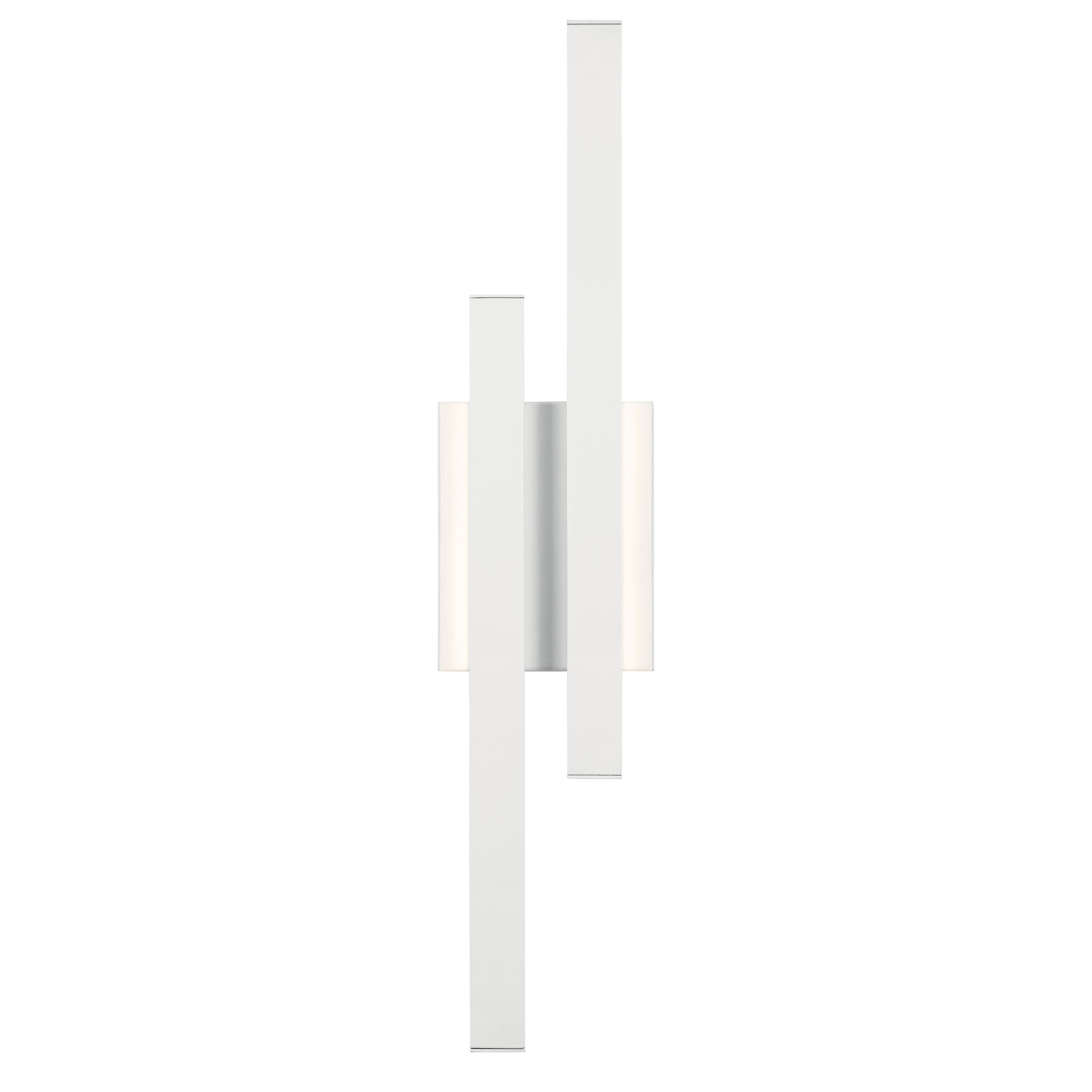 22.25 Inch 17W 2 Led Wall Sconce-White Finish Elan Lighting 83702Wh