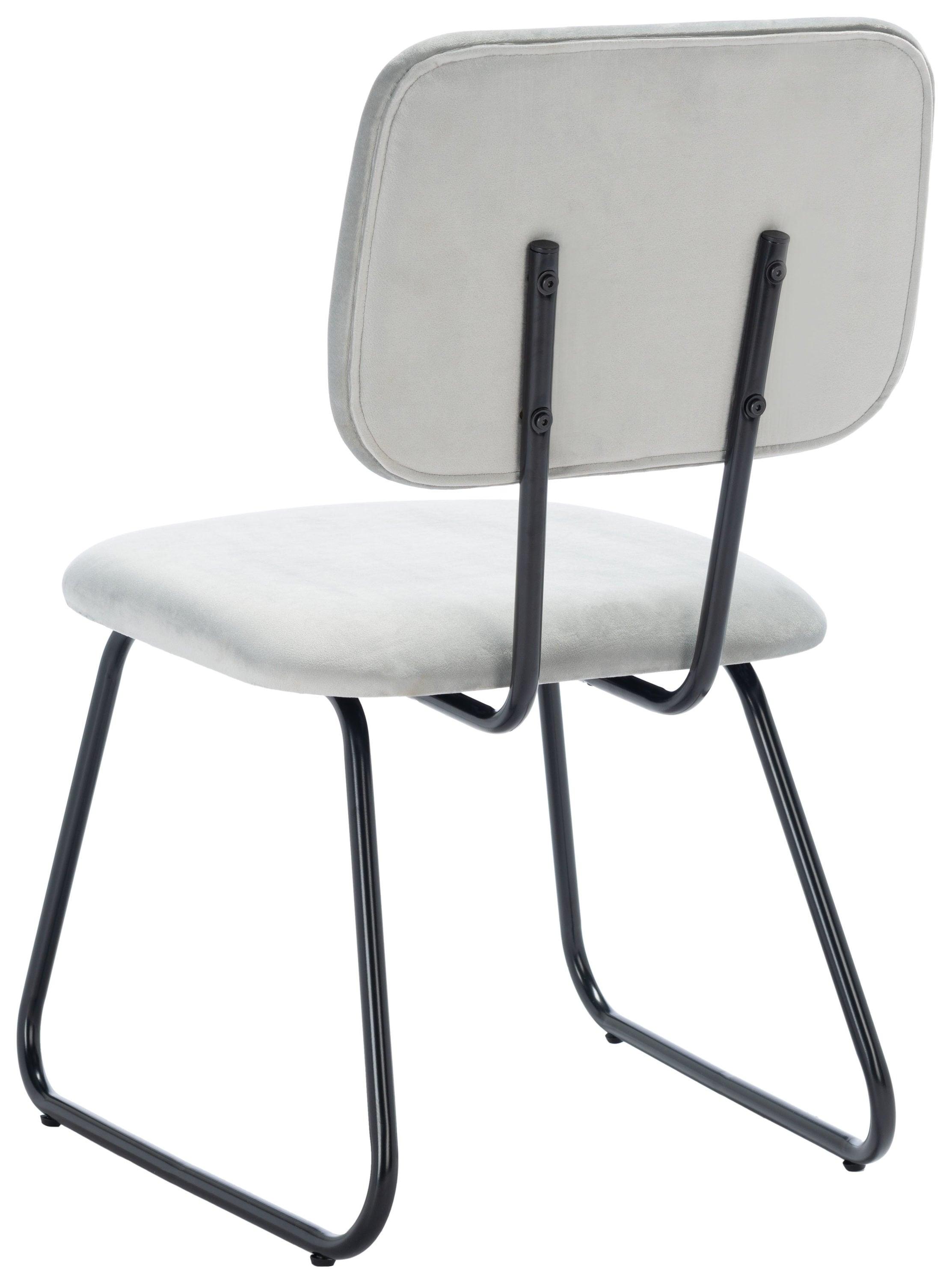 Chavelle Side Chair (Set Of 2) - Grey/Black - Safavieh