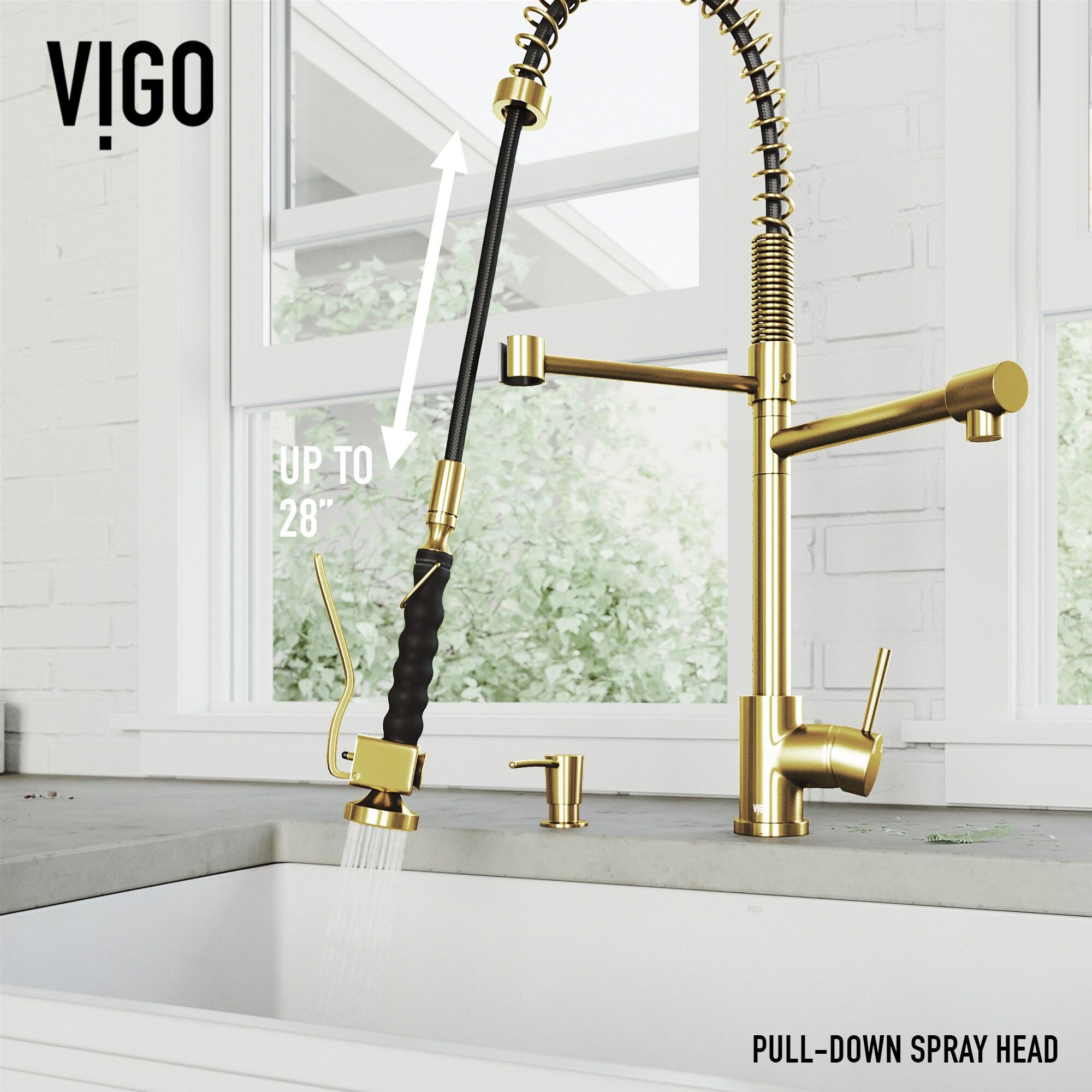 Zurich 27" H 1-handle Pull-Down Kitchen Faucet