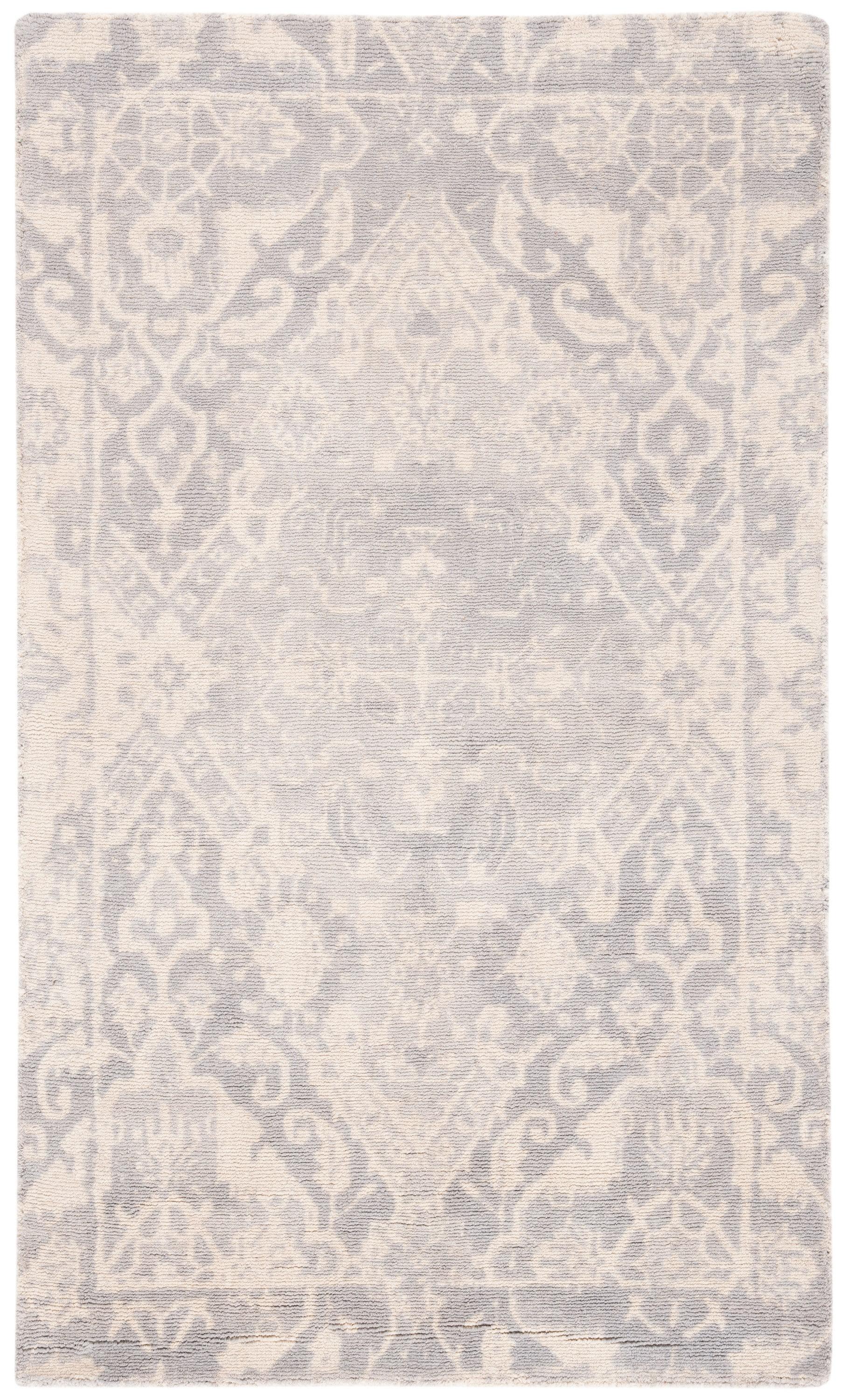 Restoration Vintage RVT532 Hand Tufted Indoor Accent Rug - 3'x5' - Light Grey/Ivory - Safavieh