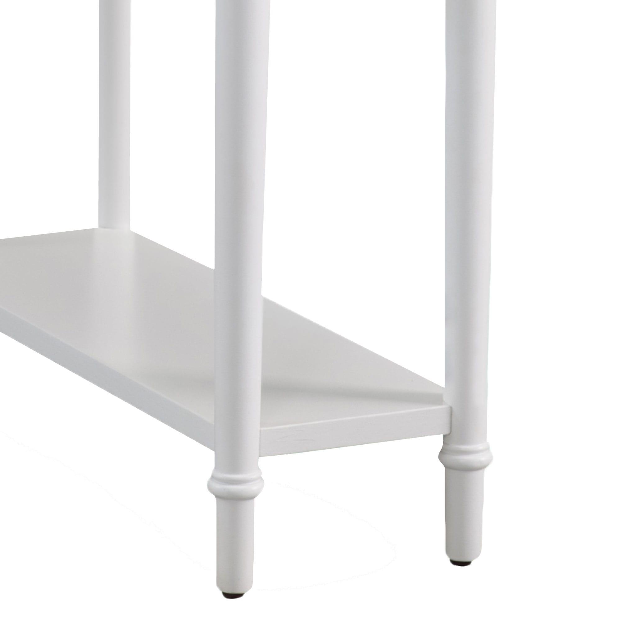 Coastal Narrow Side Table in Orchid White
